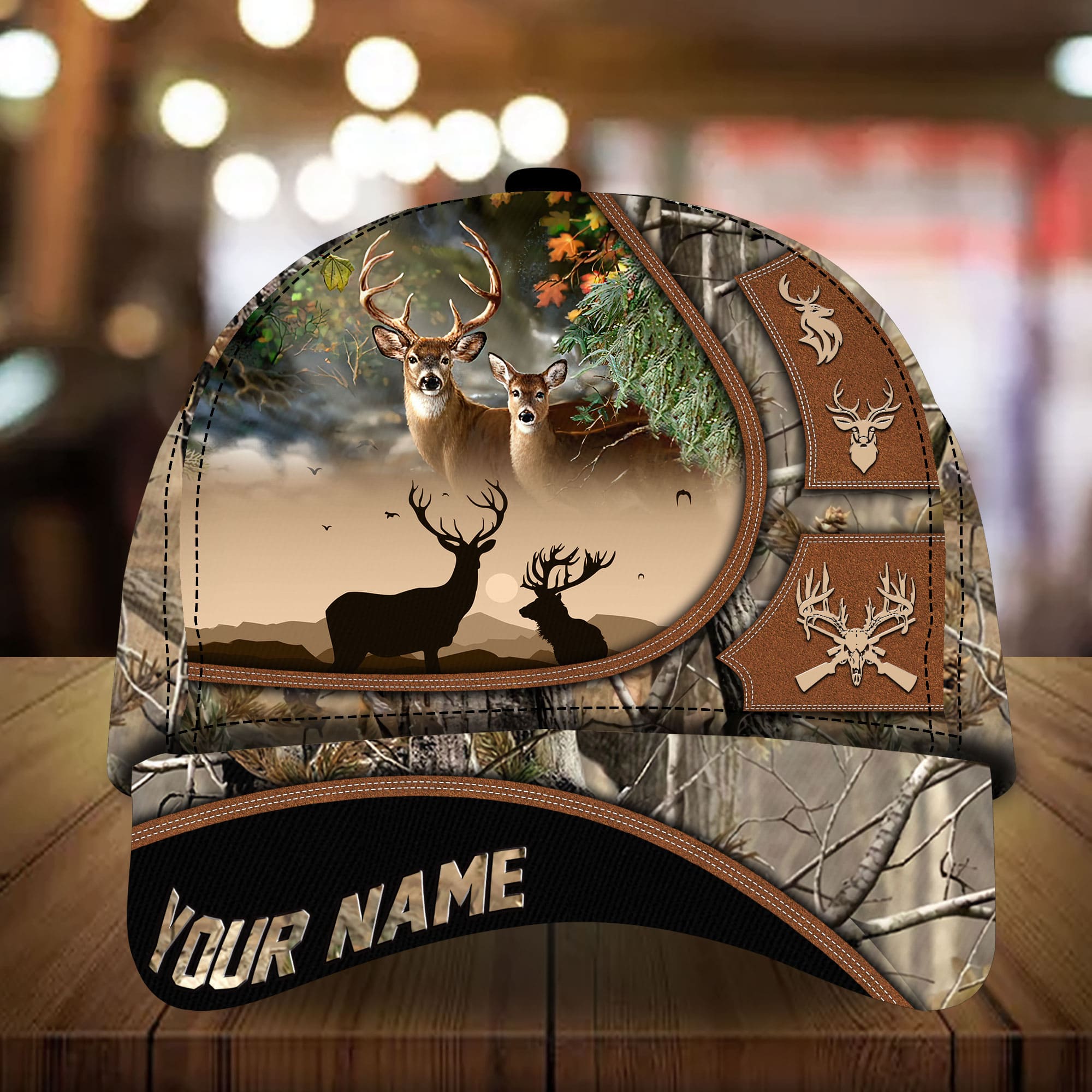 Premium Unique Deer Hunting Cap Multicolor, Best Gift For Deer Lover Personalized Trucker Hats Custom Hats Gifts For Men & Women