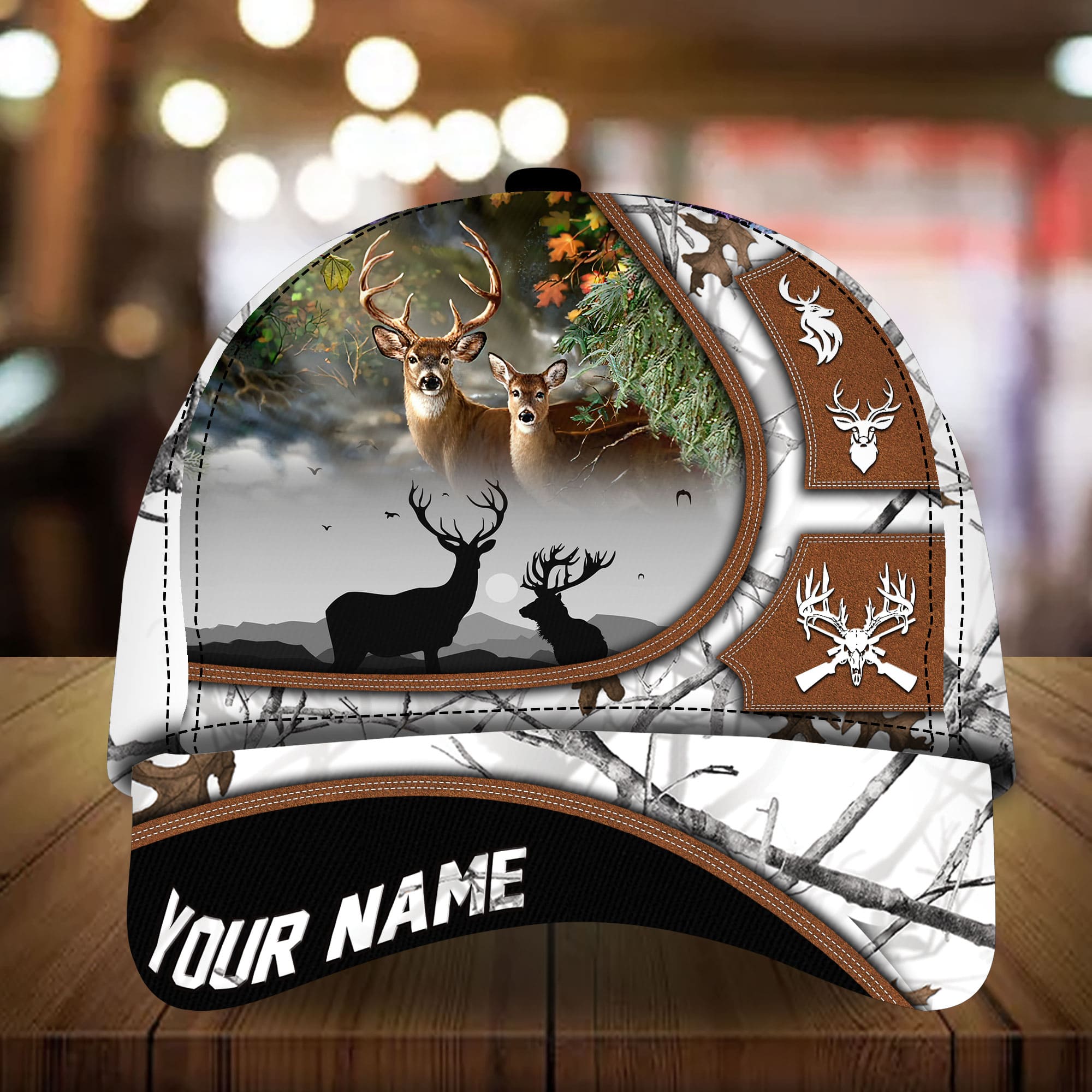 Premium Unique Deer Hunting Cap Multicolor, Best Gift For Deer Lover Personalized Trucker Hats Custom Hats Gifts For Men & Women