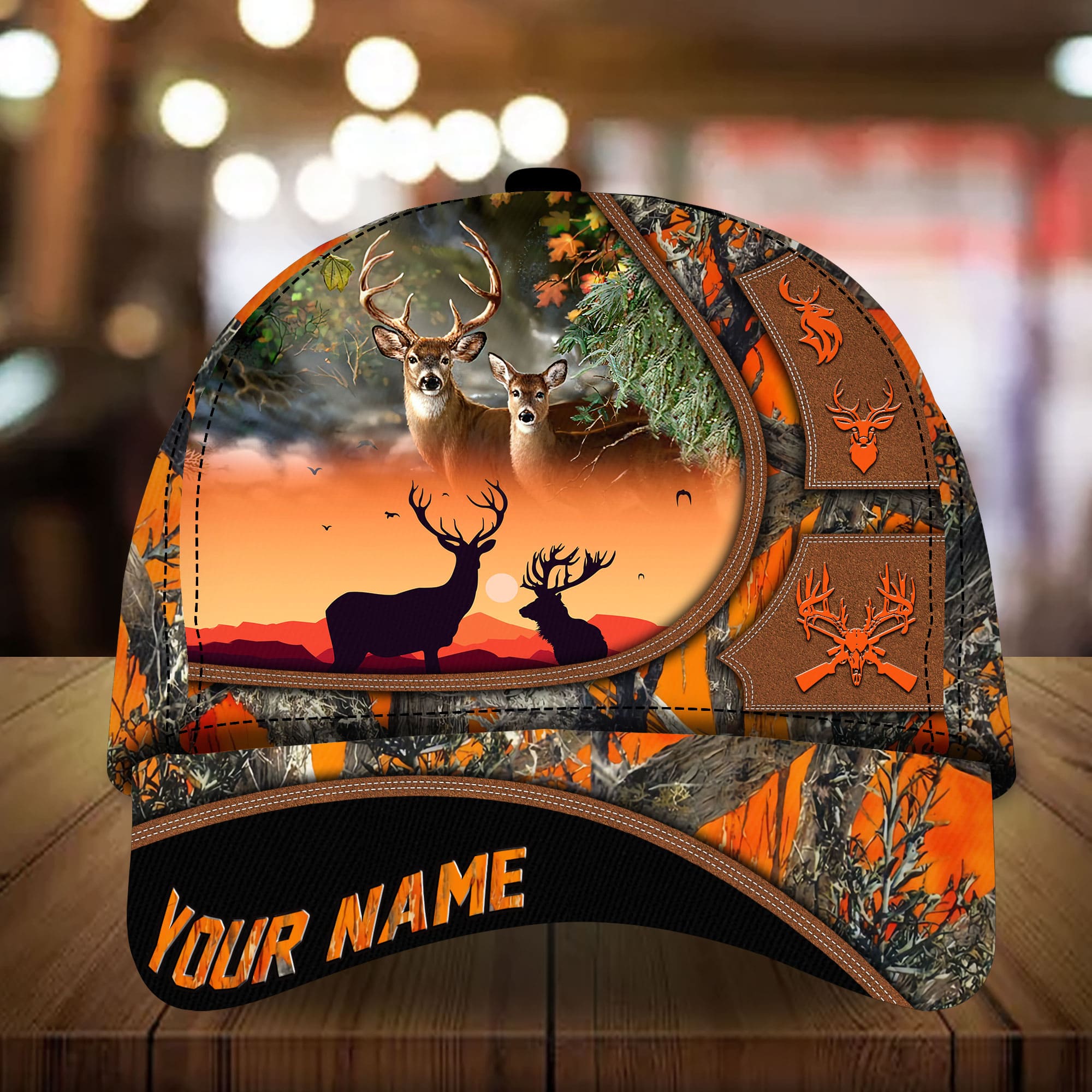 Premium Unique Deer Hunting Cap Multicolor, Best Gift For Deer Lover Personalized Trucker Hats Custom Hats Gifts For Men & Women