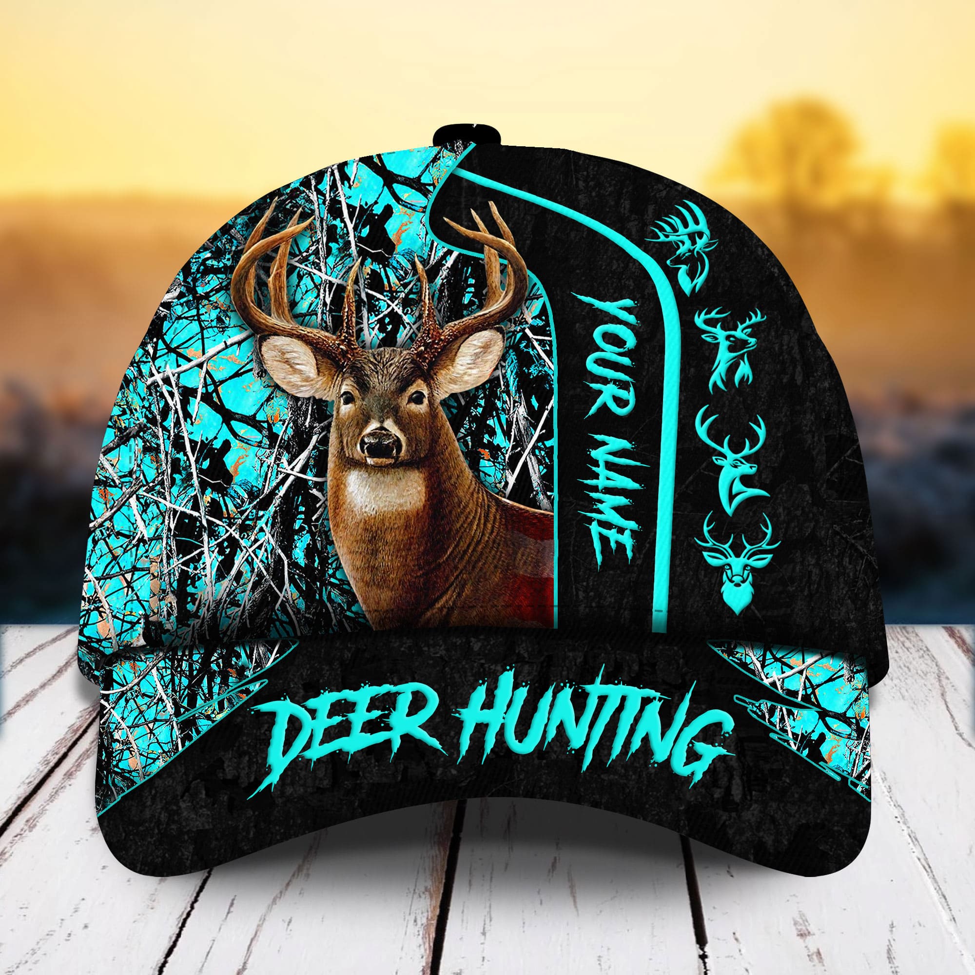 Premium Unique Deer Hunting Hats 3D Multicolored Cotton Personalized Trucker Hats Custom Hats Gifts For Men & Women