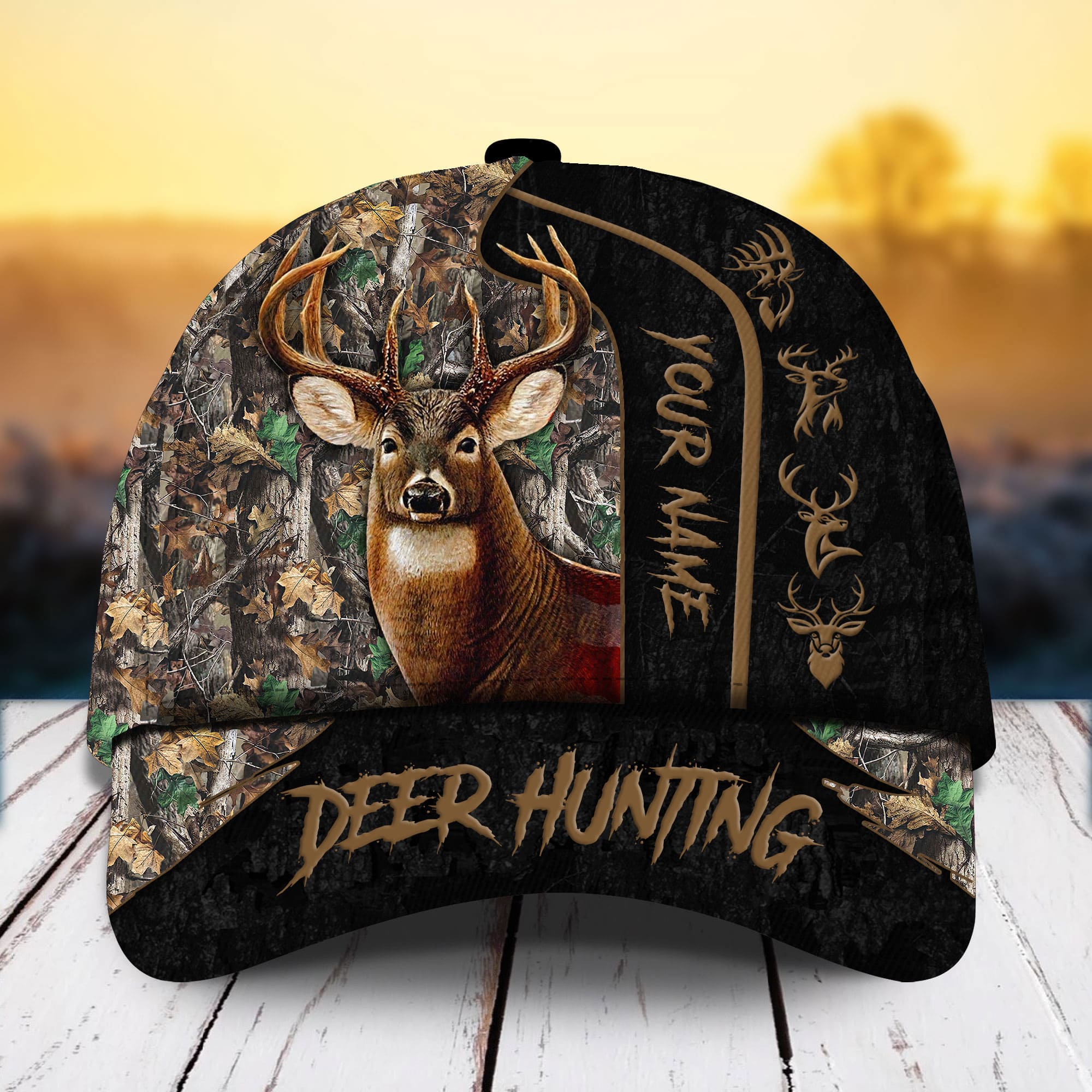 Premium Unique Deer Hunting Hats 3D Multicolored Cotton Personalized Trucker Hats Custom Hats Gifts For Men & Women