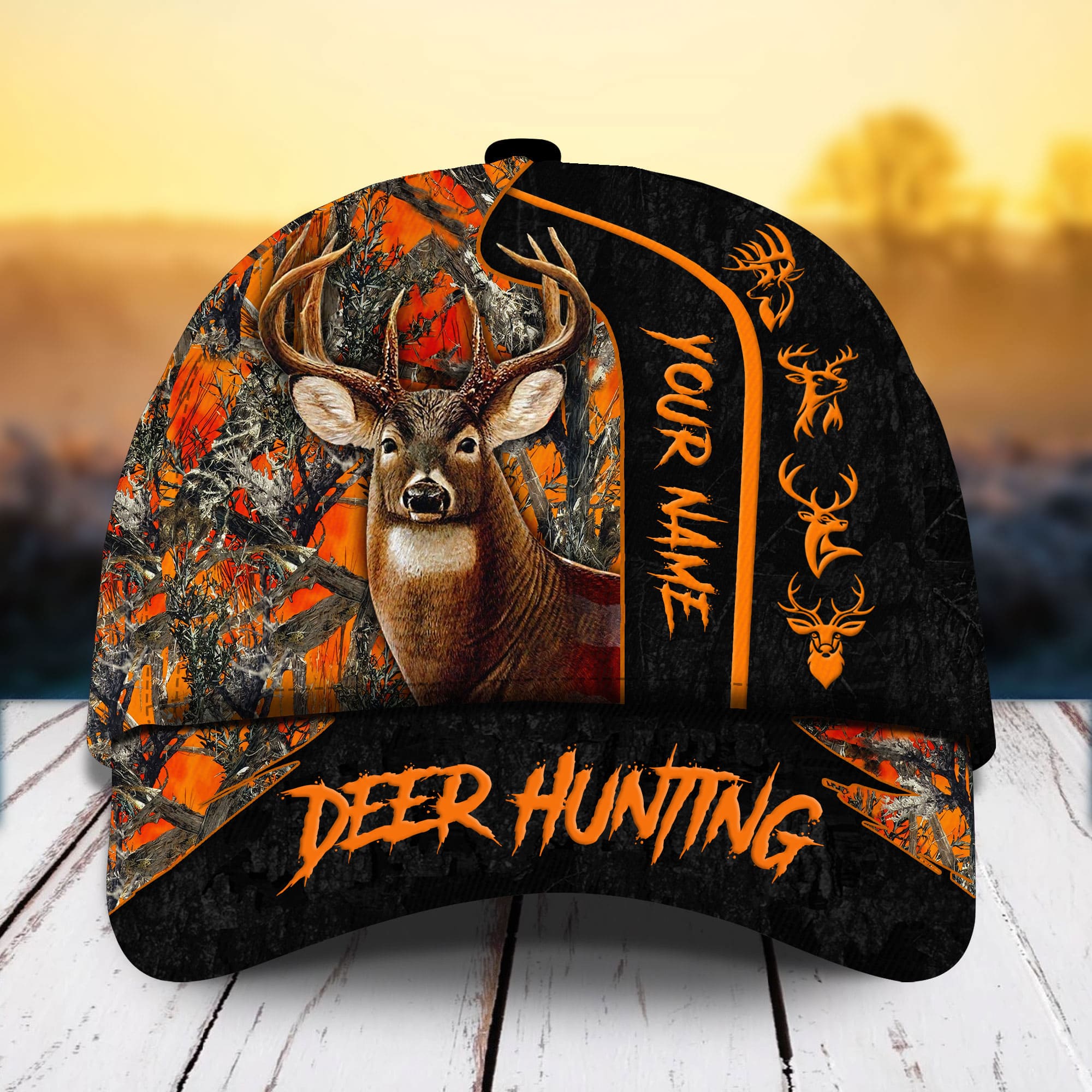 Premium Unique Deer Hunting Hats 3D Multicolored Cotton Personalized Trucker Hats Custom Hats Gifts For Men & Women