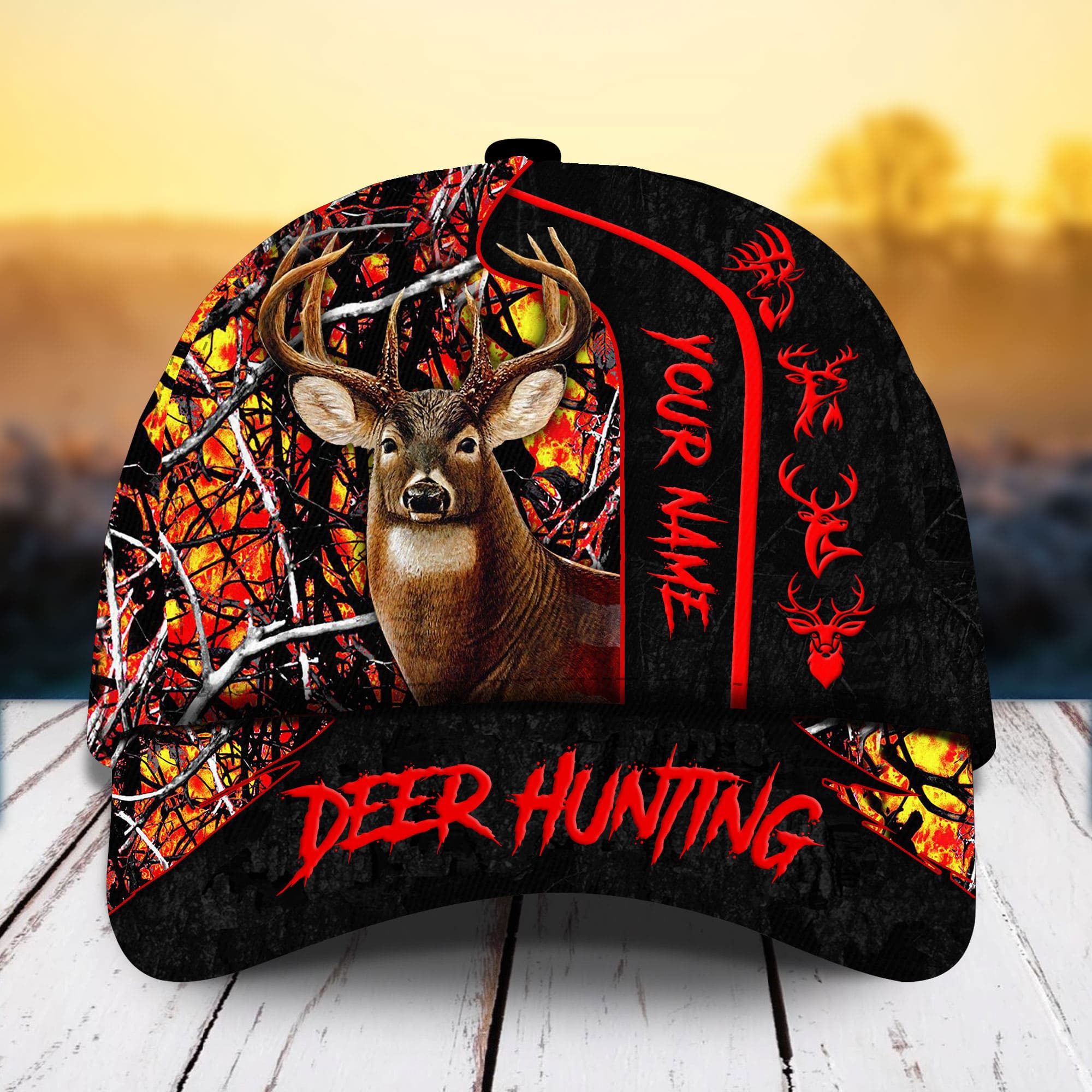 Premium Unique Deer Hunting Hats 3D Multicolored Cotton Personalized Trucker Hats Custom Hats Gifts For Men & Women