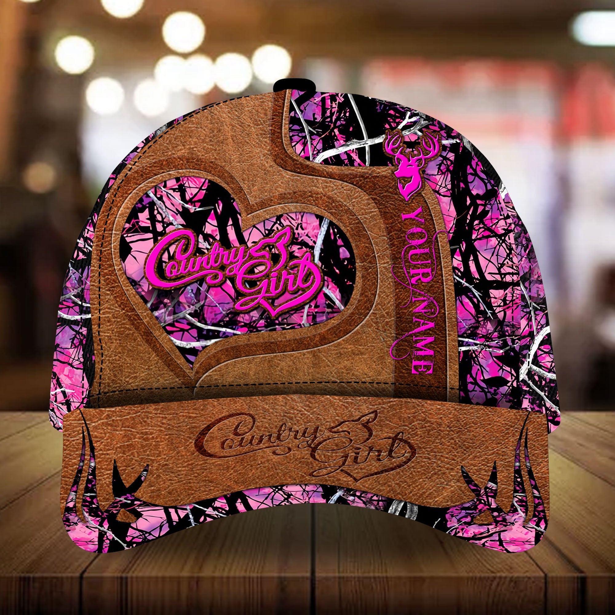 Premium Unique Deer Hunting Hats 3D Printed Multicolored Trucker Hats Custom Hats Gifts For Men & Women
