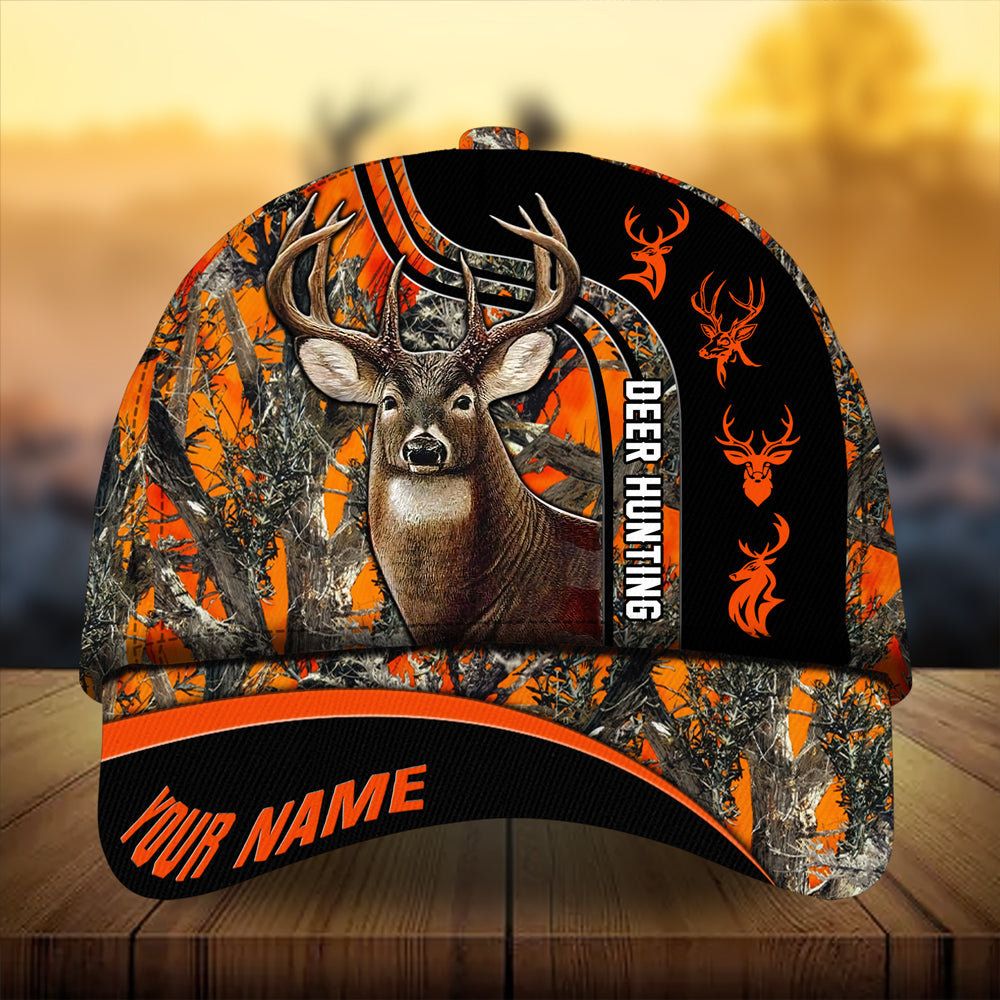 Premium Unique Deer Hunting Hats 3D Printed Multicolored Personalized Trucker Hats Custom Hats Gifts For Men & Women