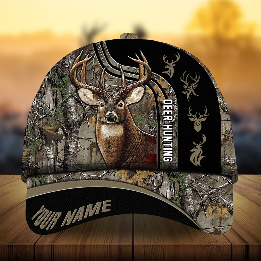 Premium Unique Deer Hunting Hats 3D Printed Multicolored Personalized Trucker Hats Custom Hats Gifts For Men & Women