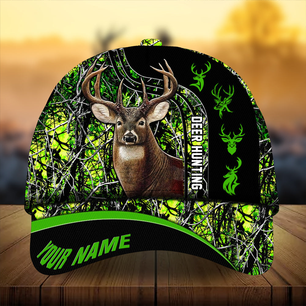 Premium Unique Deer Hunting Hats 3D Printed Multicolored Personalized Trucker Hats Custom Hats Gifts For Men & Women