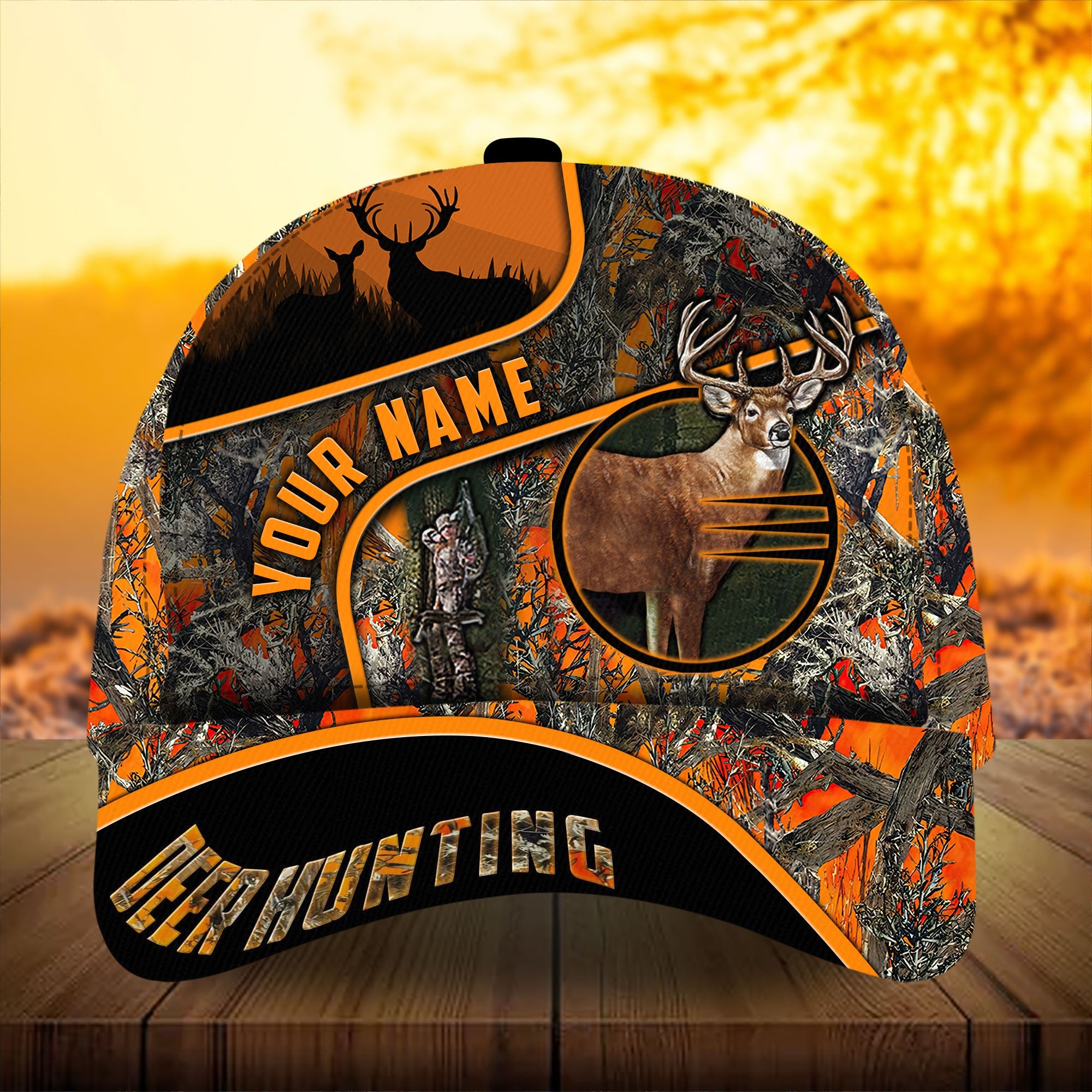Premium Unique Deer Hunting Hats 3D Printed Multicolored Personalized Trucker Hats Custom Hats Gifts For Men & Women