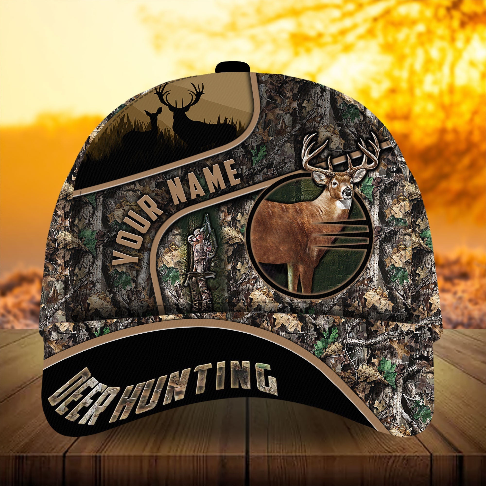 Premium Unique Deer Hunting Hats 3D Printed Multicolored Personalized Trucker Hats Custom Hats Gifts For Men & Women