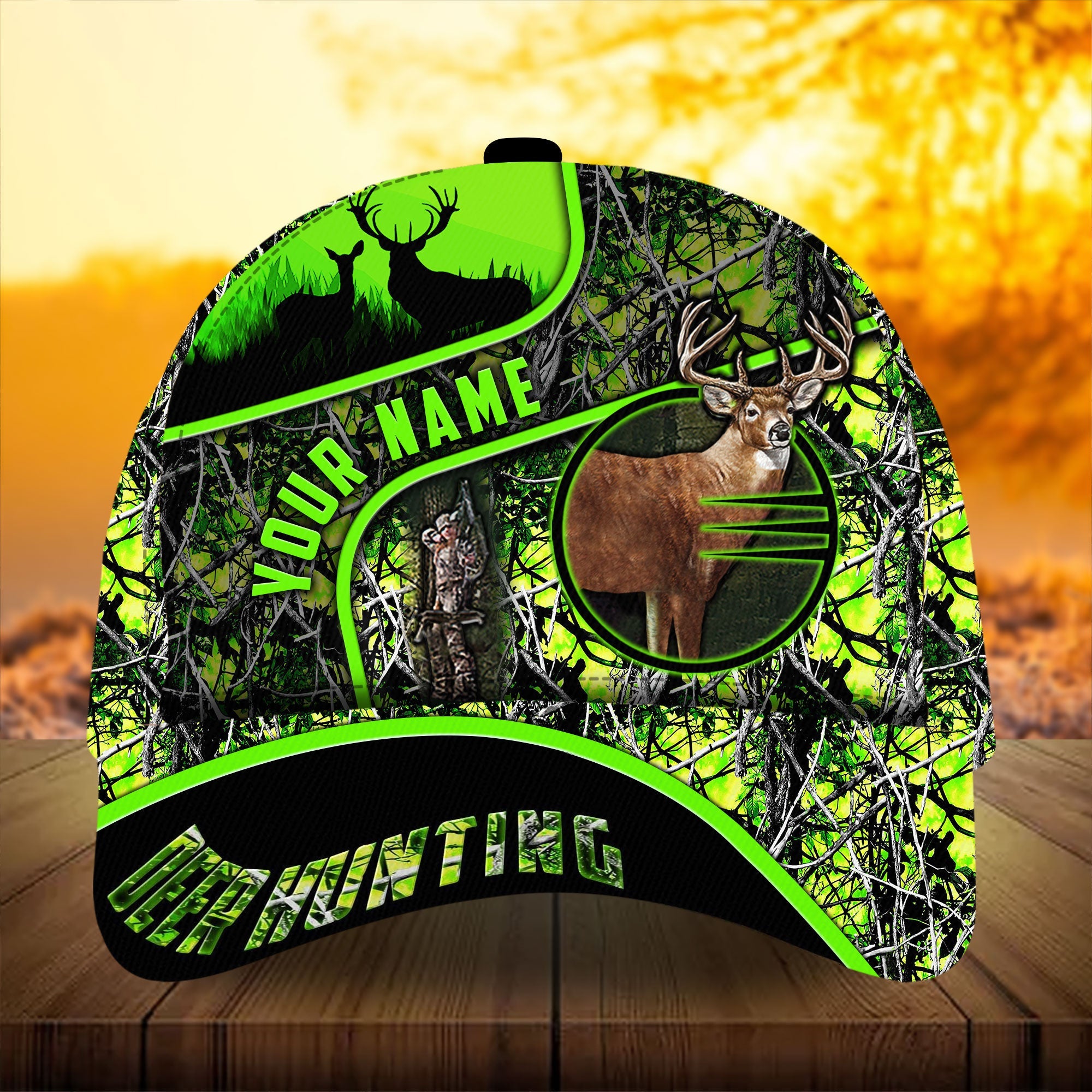 Premium Unique Deer Hunting Hats 3D Printed Multicolored Personalized Trucker Hats Custom Hats Gifts For Men & Women
