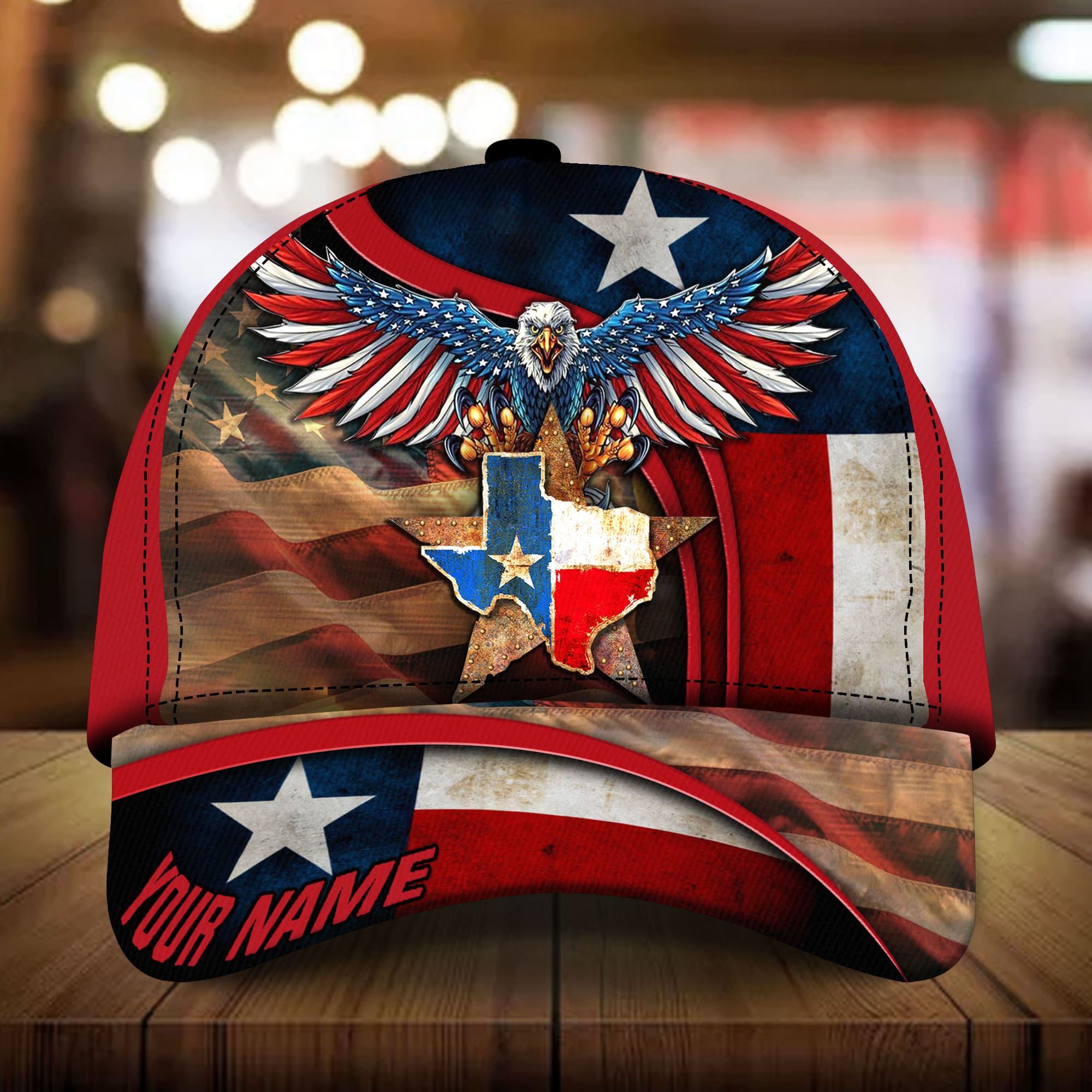 Premium Unique Eagle Texas Pride, Patriot Hat 3D Multicolor Personalized Trucker Hats Custom Hats Gifts For Men & Women