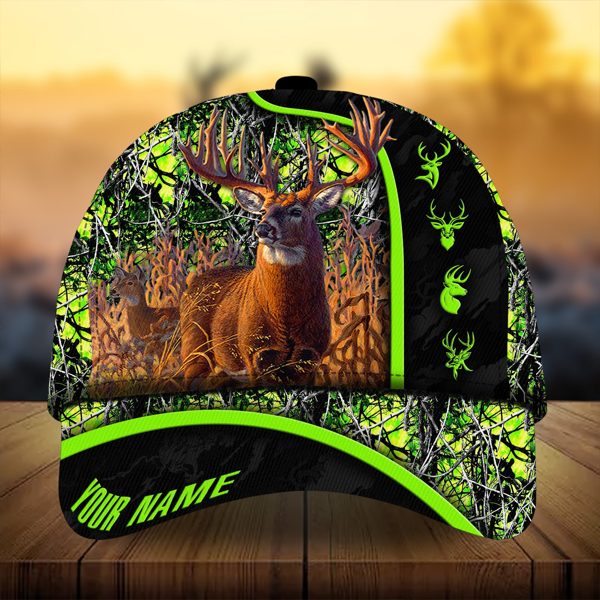Premium Unique New Deer Hunting Hats 3D Printed Multicolored Personalized Trucker Hats Custom Hats Gifts For Men & Women