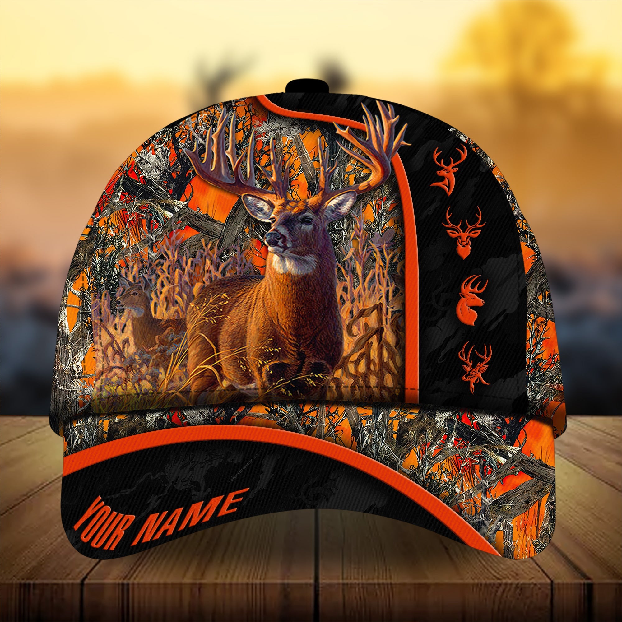 Premium Unique New Deer Hunting Hats 3D Printed Multicolored Personalized Trucker Hats Custom Hats Gifts For Men & Women