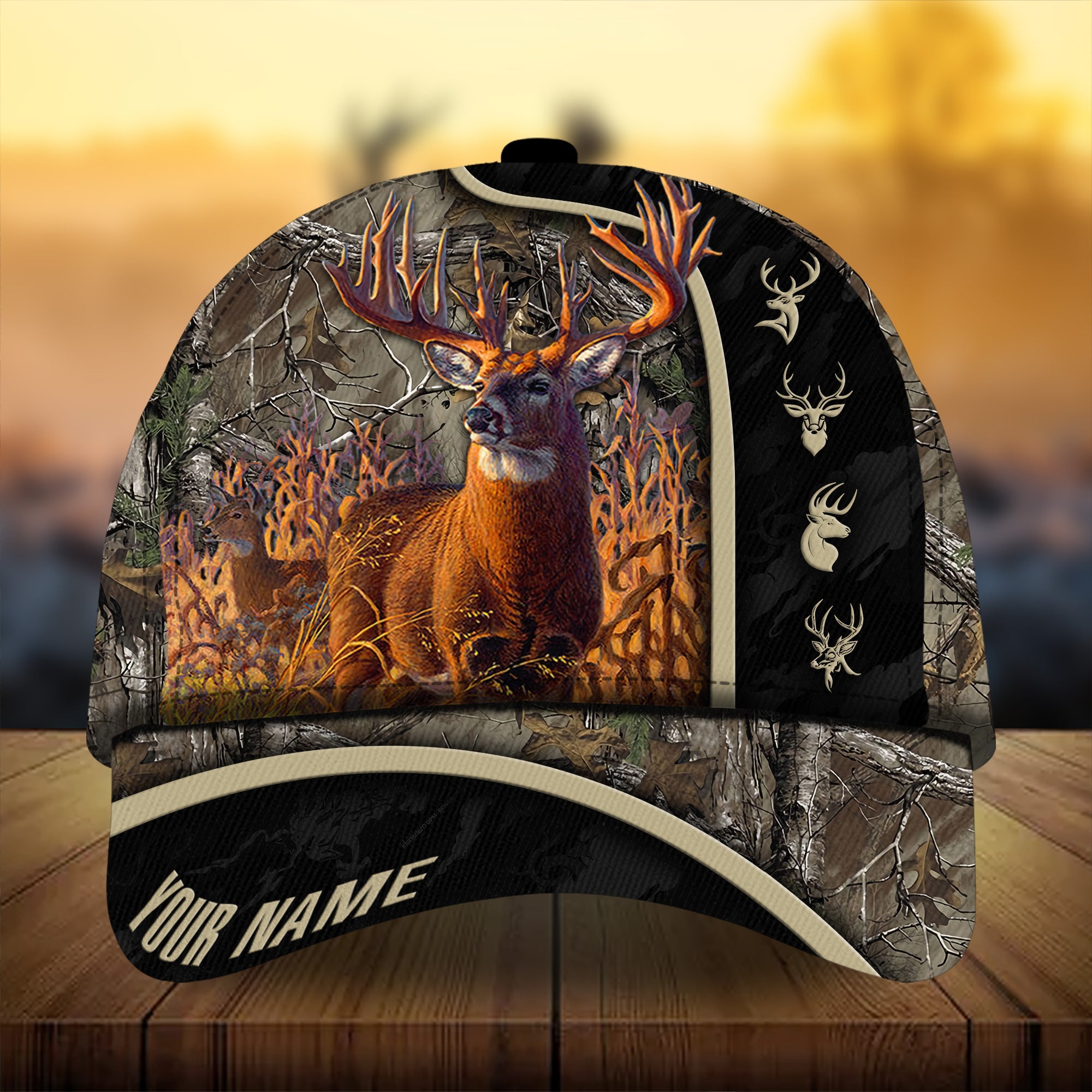 Premium Unique New Deer Hunting Hats 3D Printed Multicolored Personalized Trucker Hats Custom Hats Gifts For Men & Women
