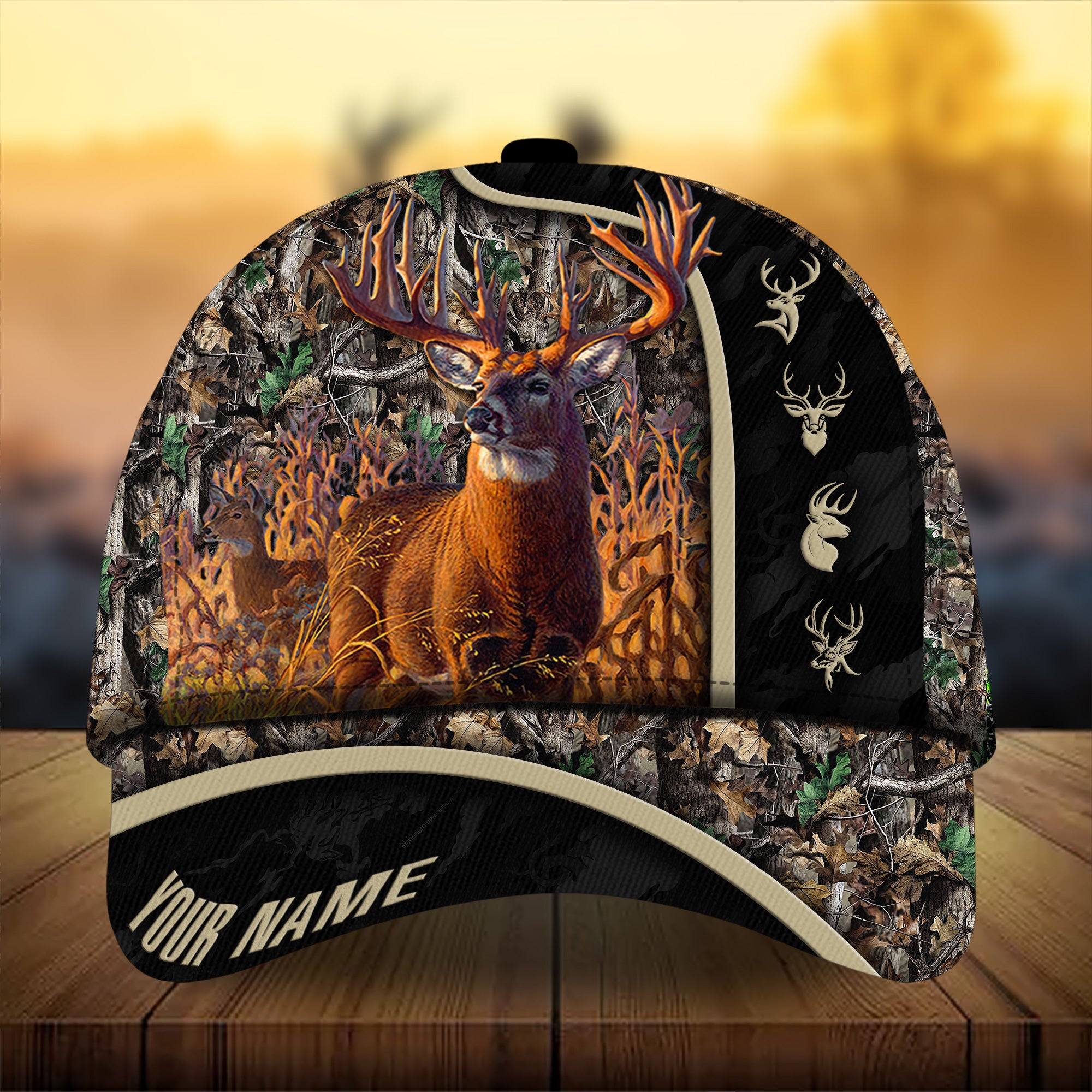 Premium Unique New Deer Hunting Hats 3D Printed Multicolored Personalized Trucker Hats Custom Hats Gifts For Men & Women