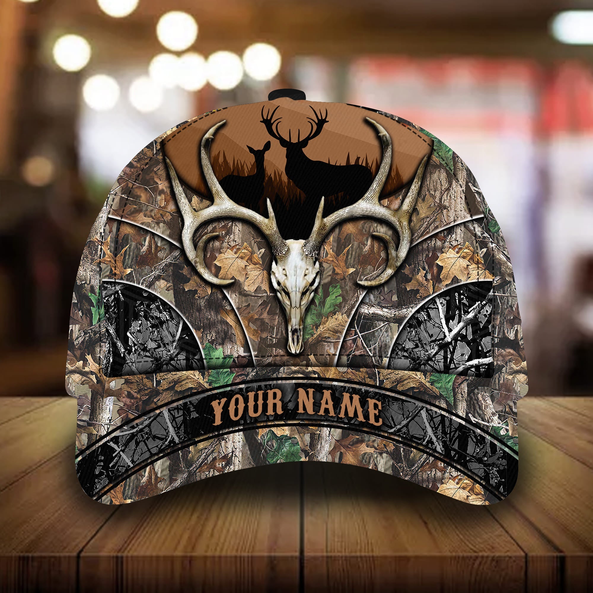 Premium Unique Skull Deer Hunting Hats 3D Multicolor Personalized Trucker Hats Custom Hats Gifts For Men & Women
