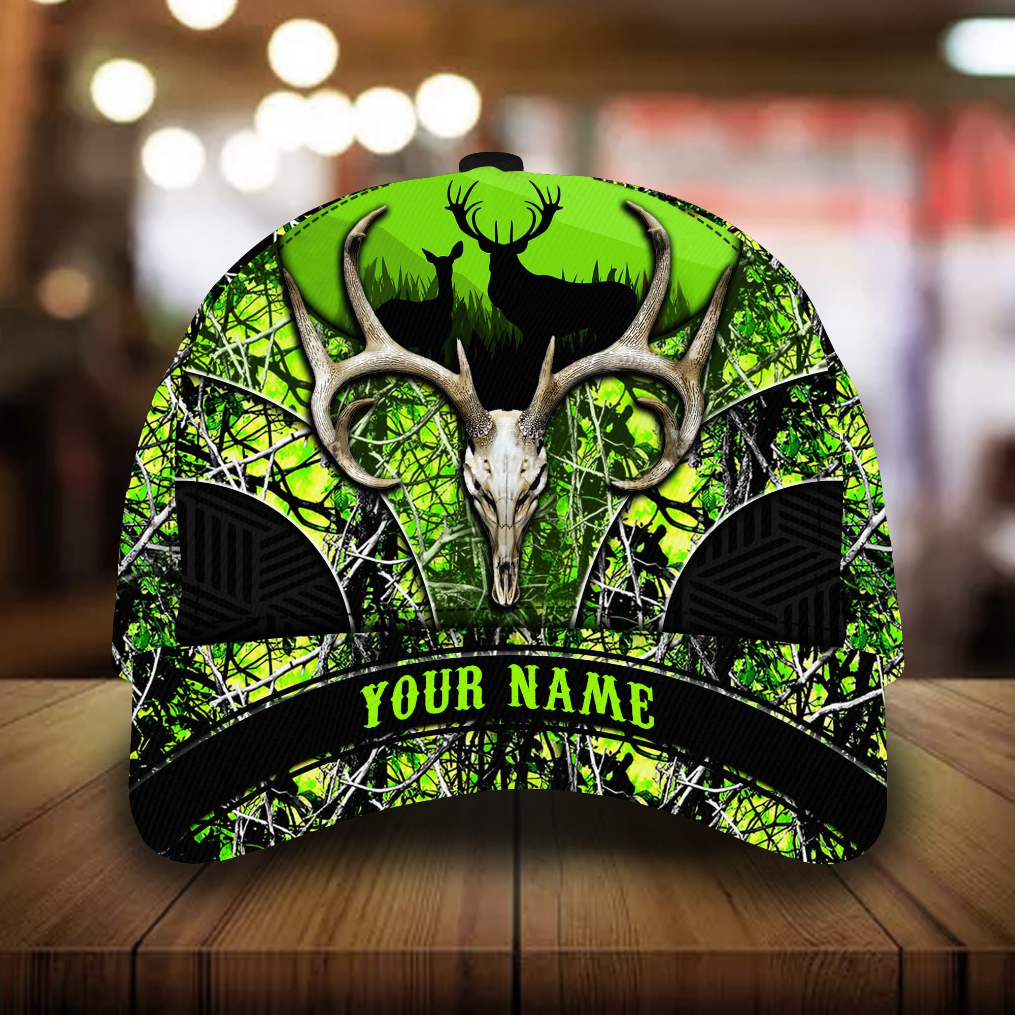 Premium Unique Skull Deer Hunting Hats 3D Multicolor Personalized Trucker Hats Custom Hats Gifts For Men & Women