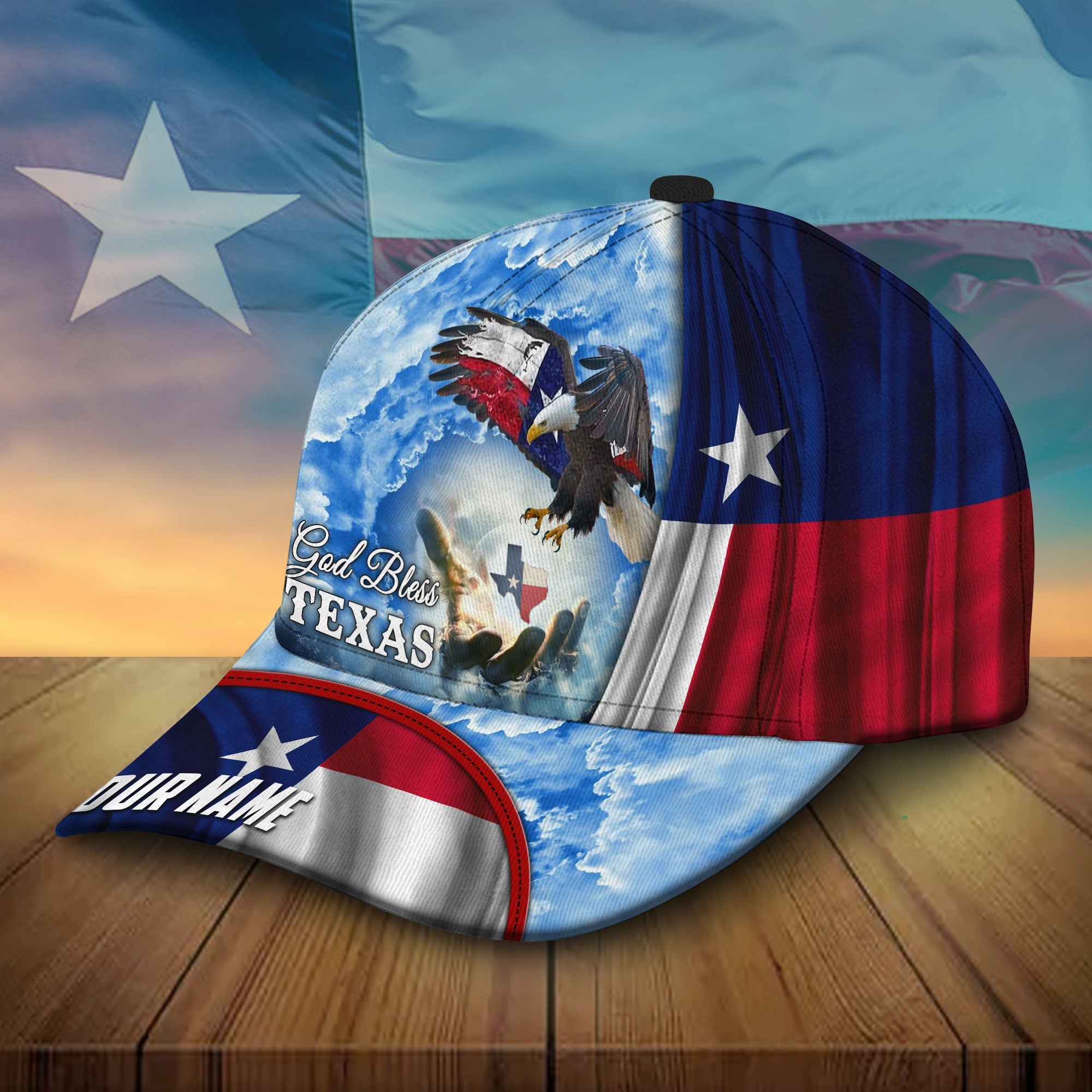 Premium Unique Texas Eagle Patriot, God Bless Texas Hats Trucker Hats Custom Hats Gifts For Men & Women