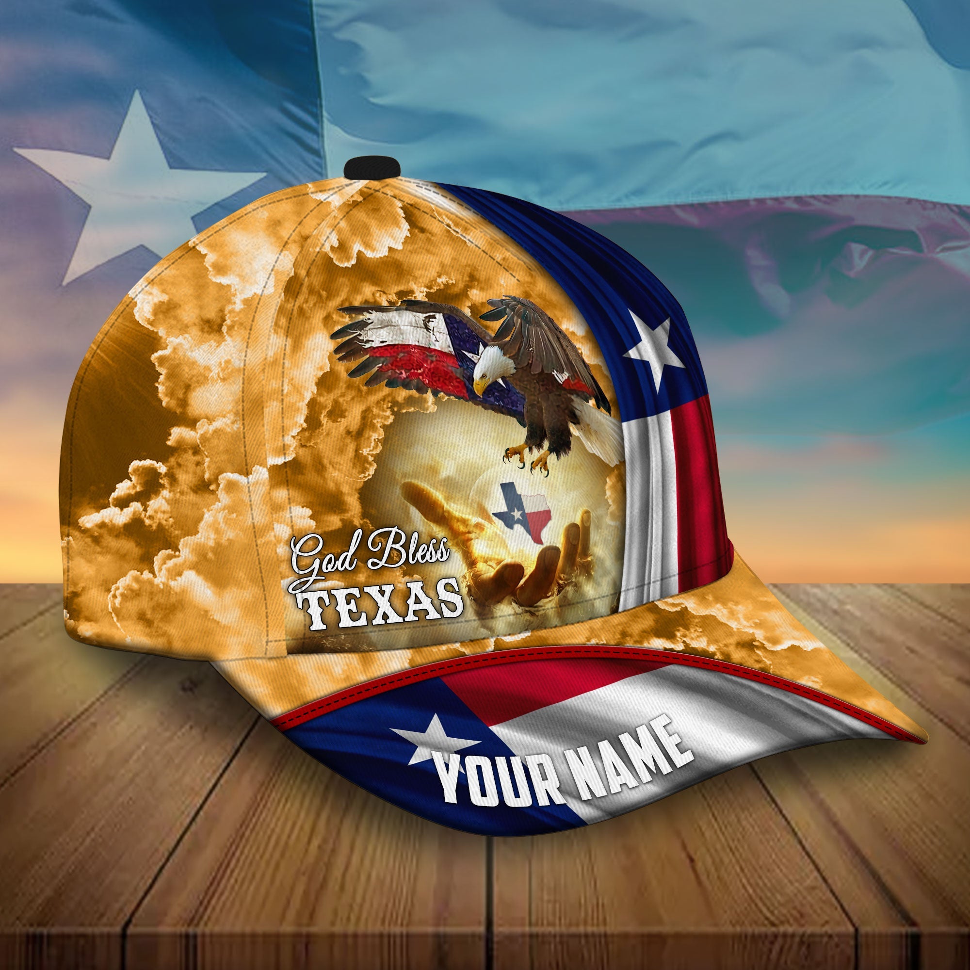 Premium Unique Texas Eagle Patriot, God Bless Texas Hats Trucker Hats Custom Hats Gifts For Men & Women