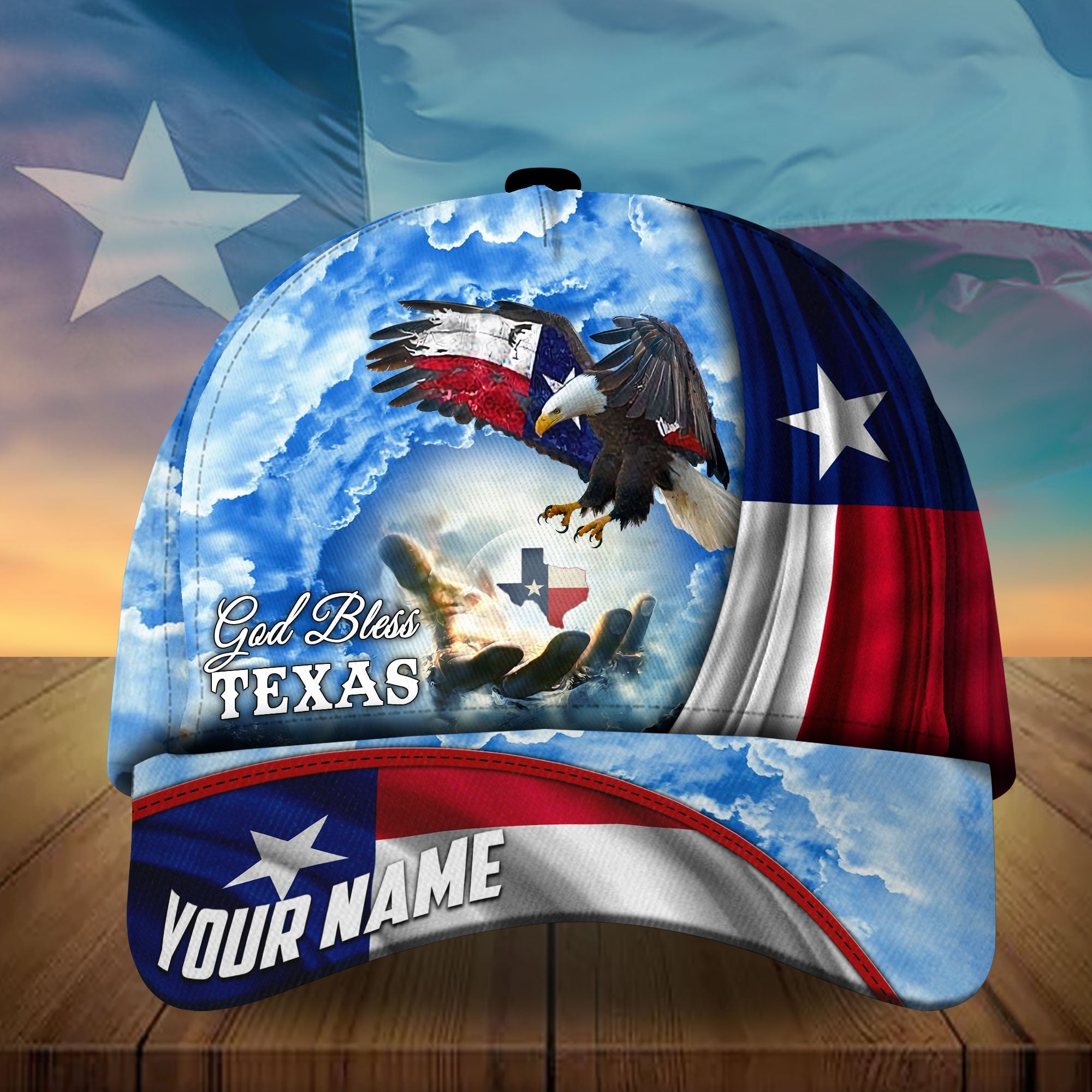 Premium Unique Texas Eagle Patriot, God Bless Texas Hats Trucker Hats Custom Hats Gifts For Men & Women