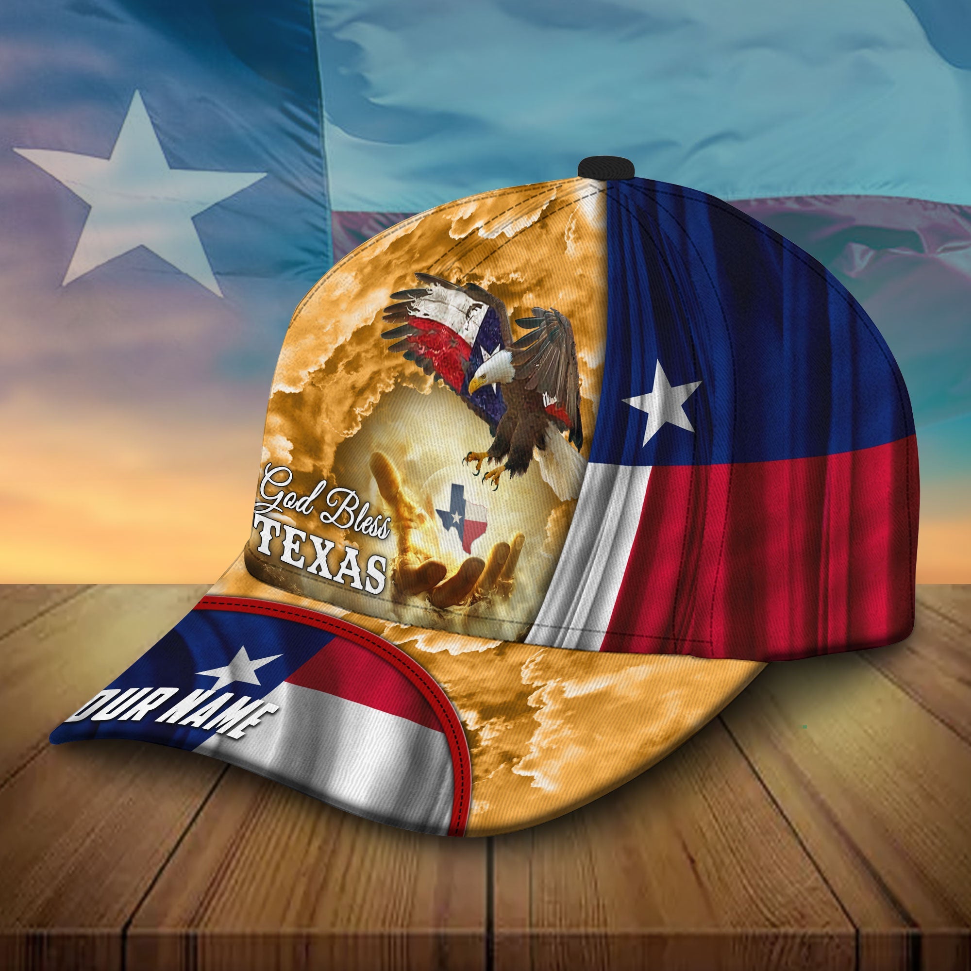 Premium Unique Texas Eagle Patriot, God Bless Texas Hats Trucker Hats Custom Hats Gifts For Men & Women