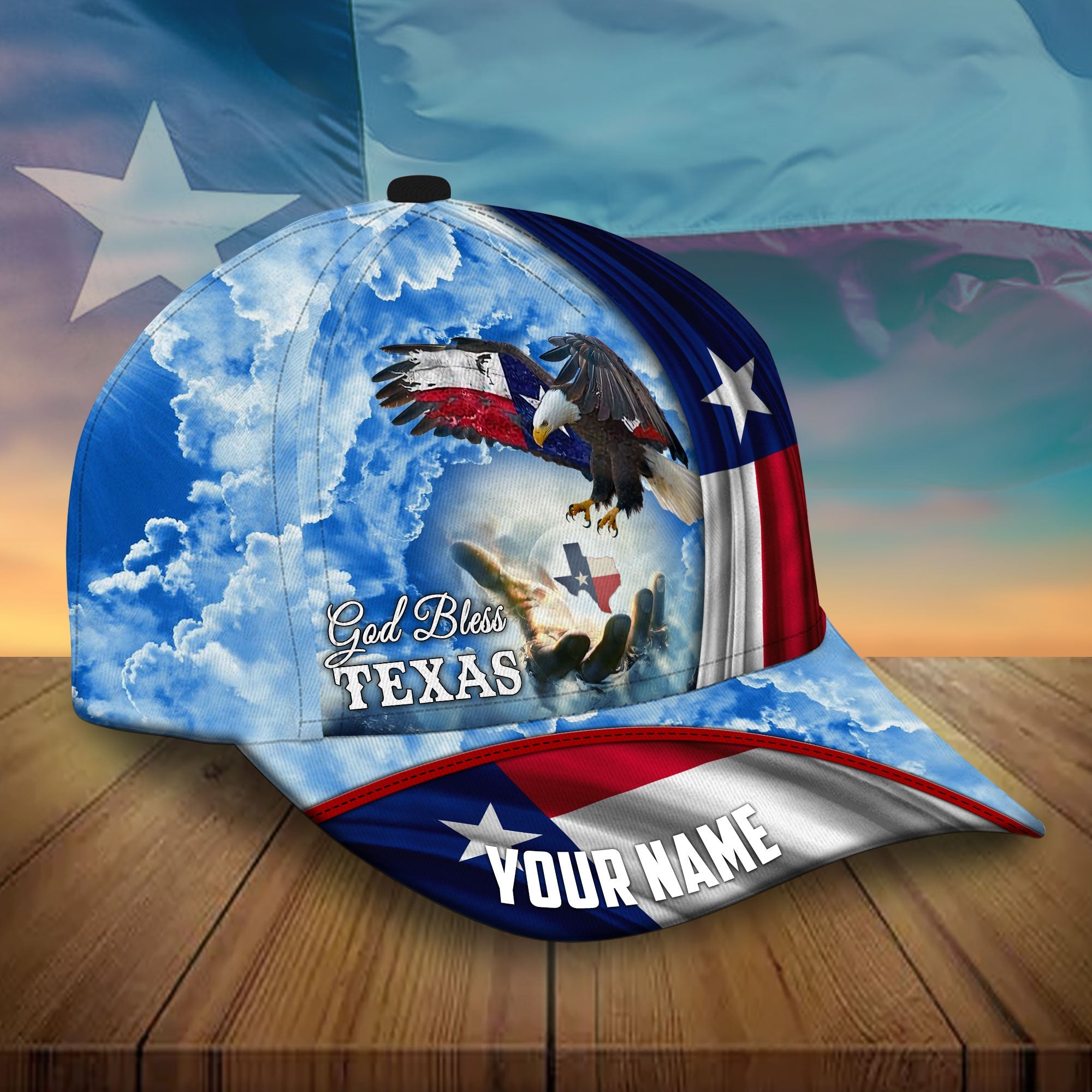 Premium Unique Texas Eagle Patriot, God Bless Texas Hats Trucker Hats Custom Hats Gifts For Men & Women
