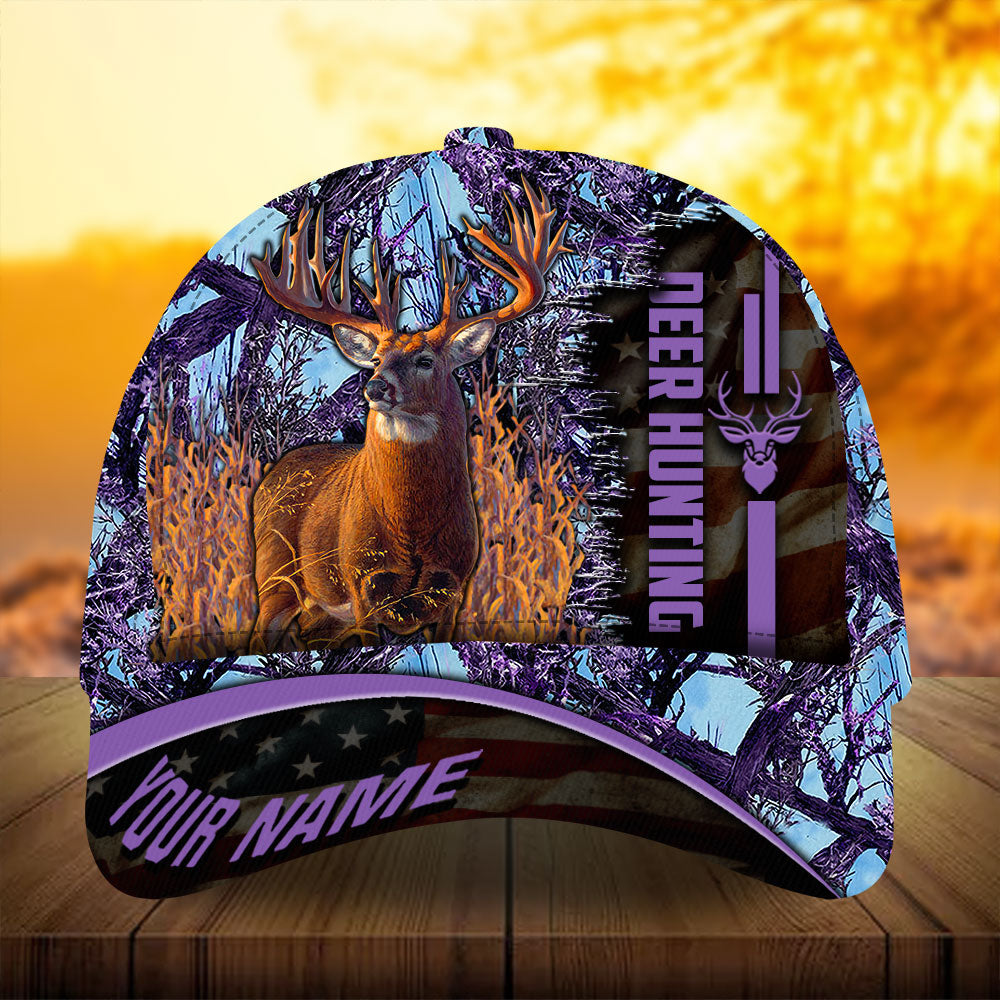 Premium Unique Version Of Flag Deer Hunting Hats 3D Printed Multicolored Personalized Trucker Hats Custom Hats Gifts For Men & Women