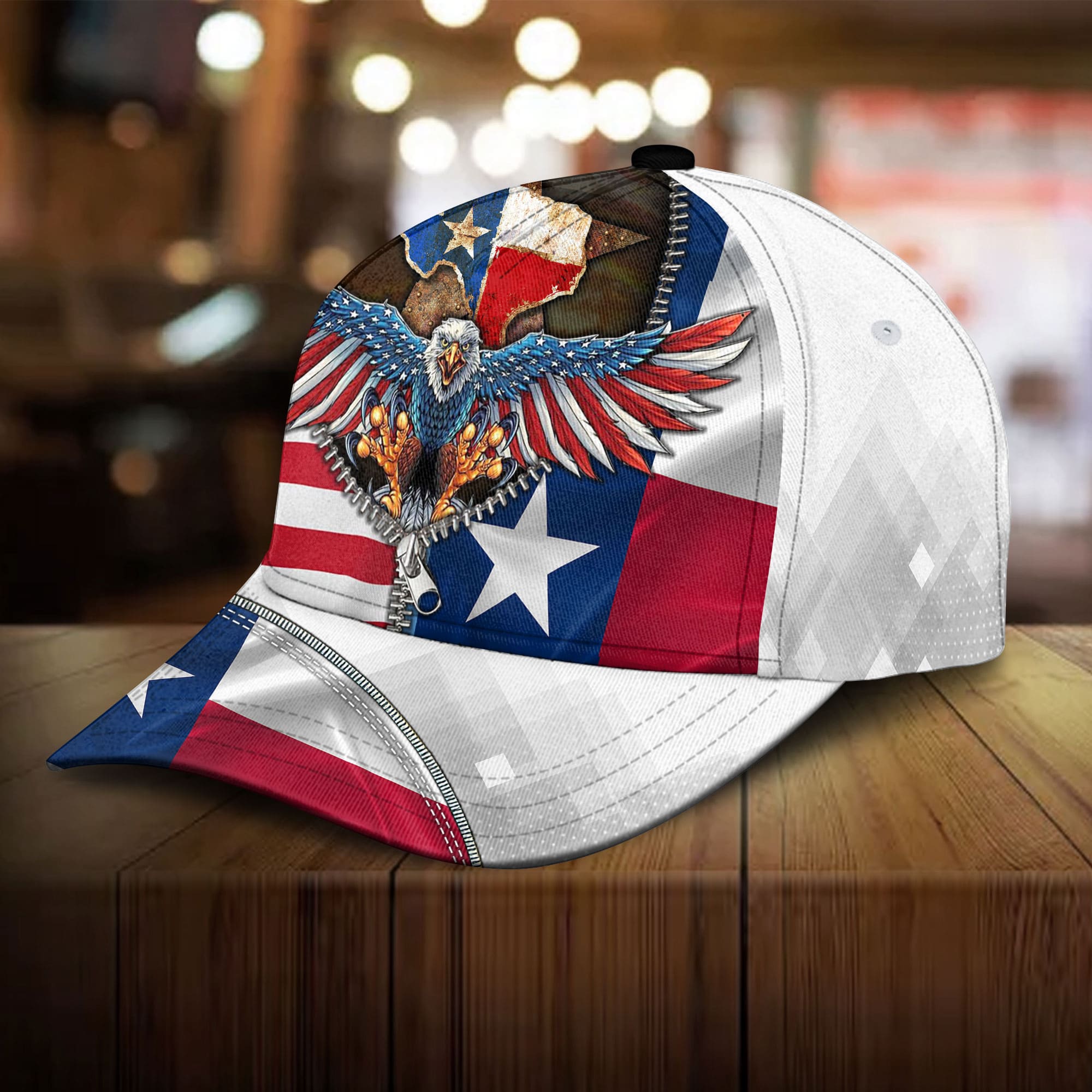 Premium United State Of Texas, Eagle 3D Hat Multicolor Personalized Trucker Hats Custom Hats Gifts For Men & Women