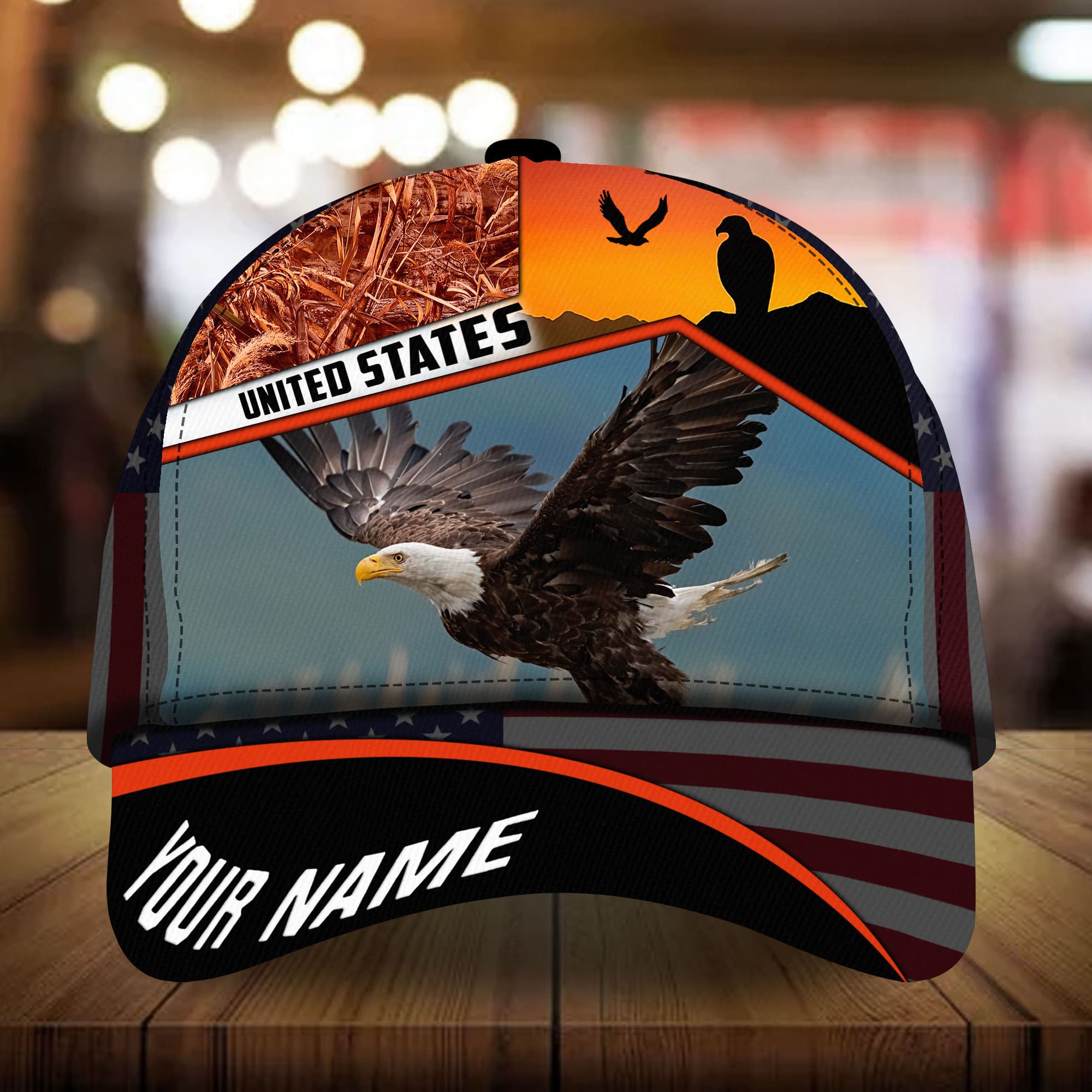 Premium United States Eagle 3D Cap America Patriot Hat Personalized Trucker Hats Custom Hats Gifts For Men & Women