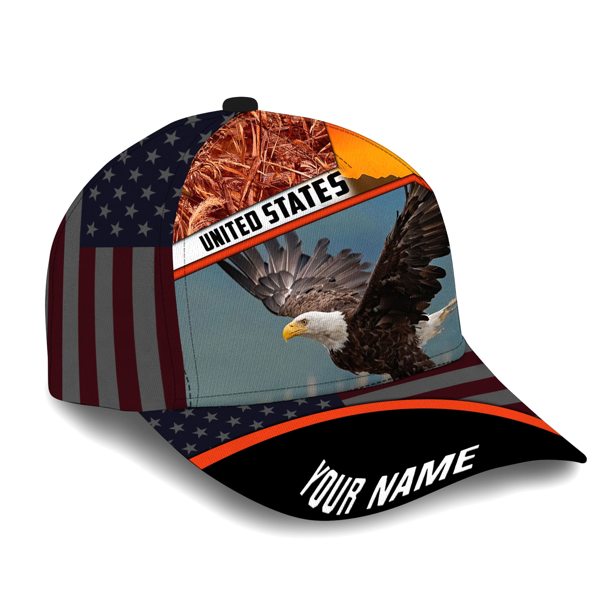 Premium United States Eagle 3D Cap America Patriot Hat Personalized Trucker Hats Custom Hats Gifts For Men & Women
