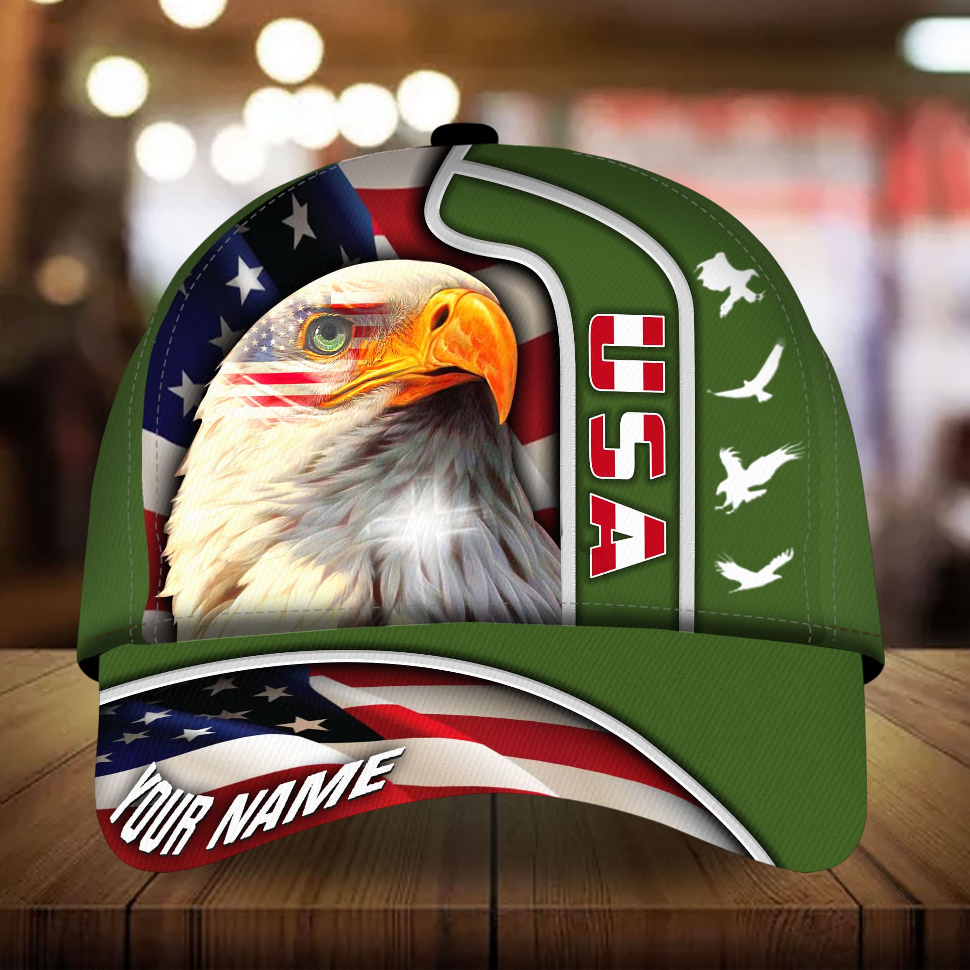 Premium USA Eagle, Patriot Multicolor 3D Hat Personalized Trucker Hats Custom Hats Gifts For Men & Women