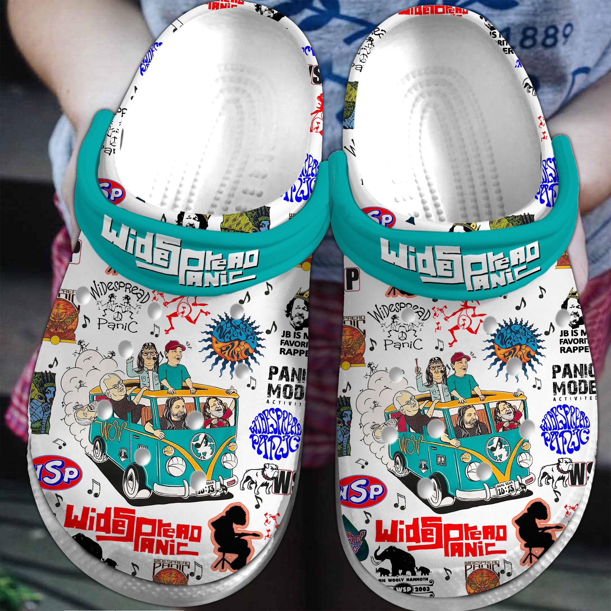 Premium Widespread Panic Music Crocs Crocband Clogs Shoes Comfortable For Men Women and Kids