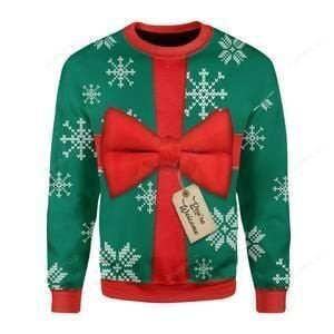 Present Ugly Ugly Christmas Sweater Adult 3D Funny Matching for family