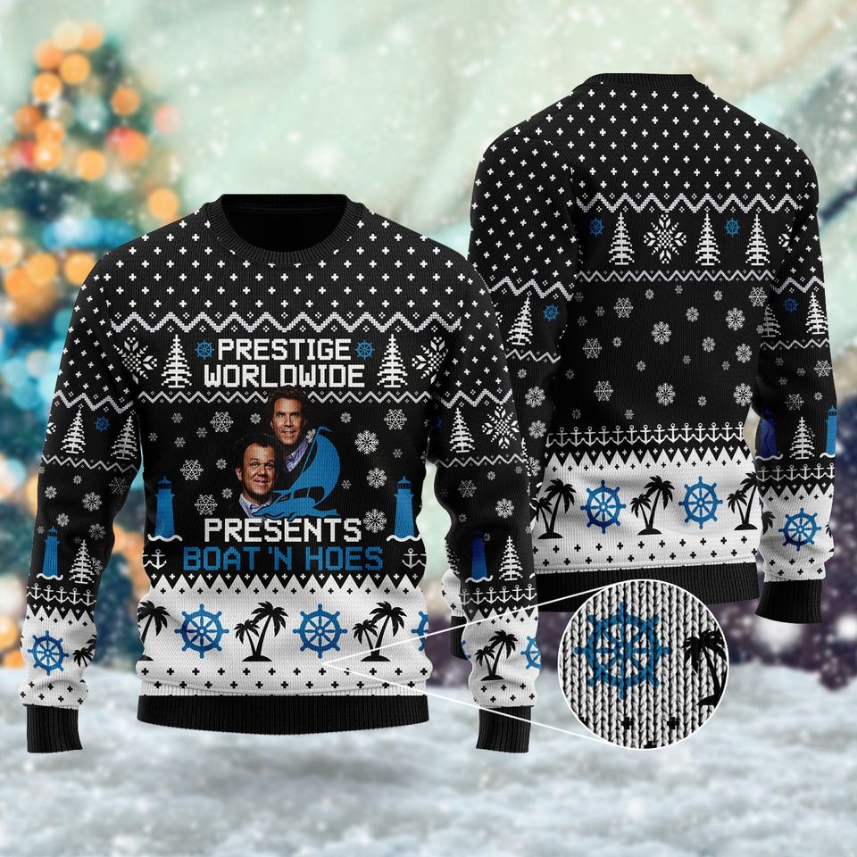 Prestige Worldwide Presents Ugly Christmas Sweater, Xmas 3D Sweater