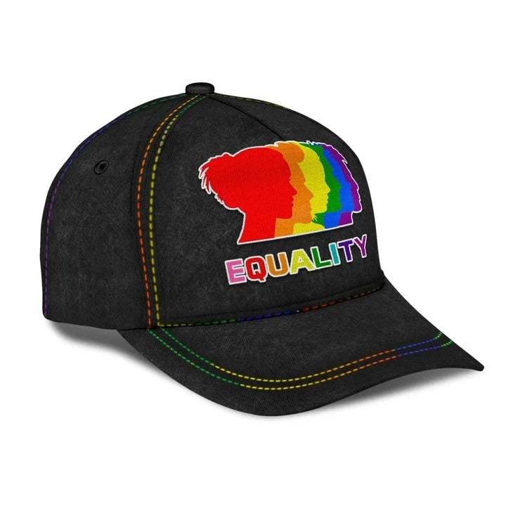 Pride Baseball 3D Cap, All For Love Biker LGBT Printing Baseball Cap Hat, 3D Printed Lgbt Hat Trucker Hats Custom Hats Gifts For Men & Women