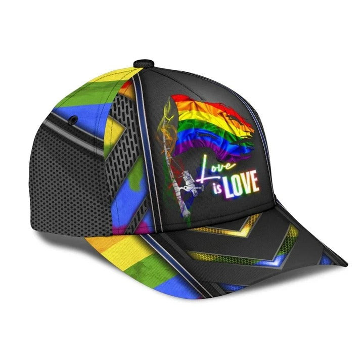 Pride Baseball Cap For Him, Equality Pride Love Is Love Lgbt Printing Baseball Cap Hat, Gaymer Gifts Trucker Hats Custom Hats Gifts For Men & Women