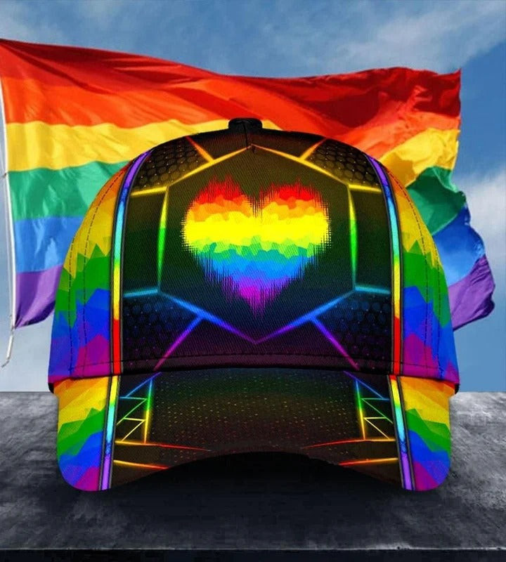 Pride Baseball Cap Hat, USA Flag Eagle LGBT Printing 3D Baseball Cap Hat, Pride Accessories Trucker Hats Custom Hats Gifts For Men & Women