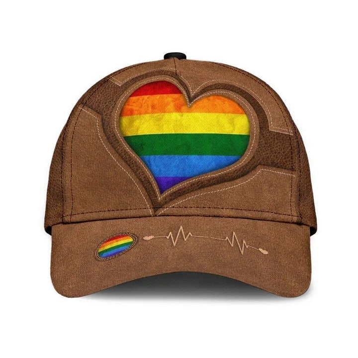 Pride Cap For Lesbian, Gaymer Best Gifts, Be Proud Be Visible Lgbt All Over Printed Baseball Cap Hat Trucker Hats Custom Hats Gifts For Men & Women