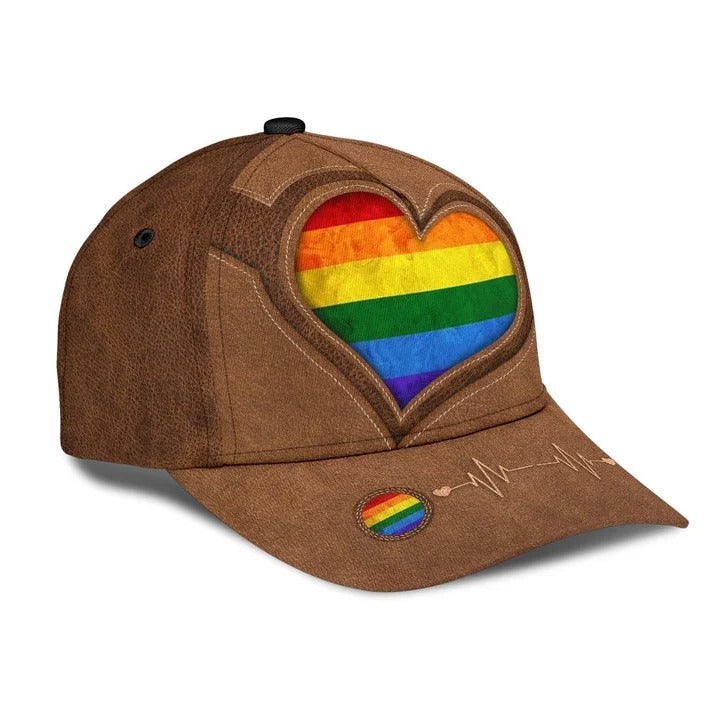 Pride Cap For Lesbian, Gaymer Best Gifts, Be Proud Be Visible Lgbt All Over Printed Baseball Cap Hat Trucker Hats Custom Hats Gifts For Men & Women
