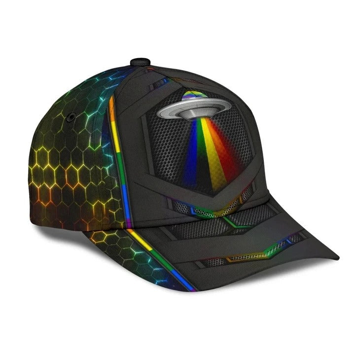 Pride Cap For Lgbtq Community, Proud To Be A Gaylien Lgbt Printing Baseball Cap Hat, Gift For Gay Friend Trucker Hats Custom Hats Gifts For Men & Women