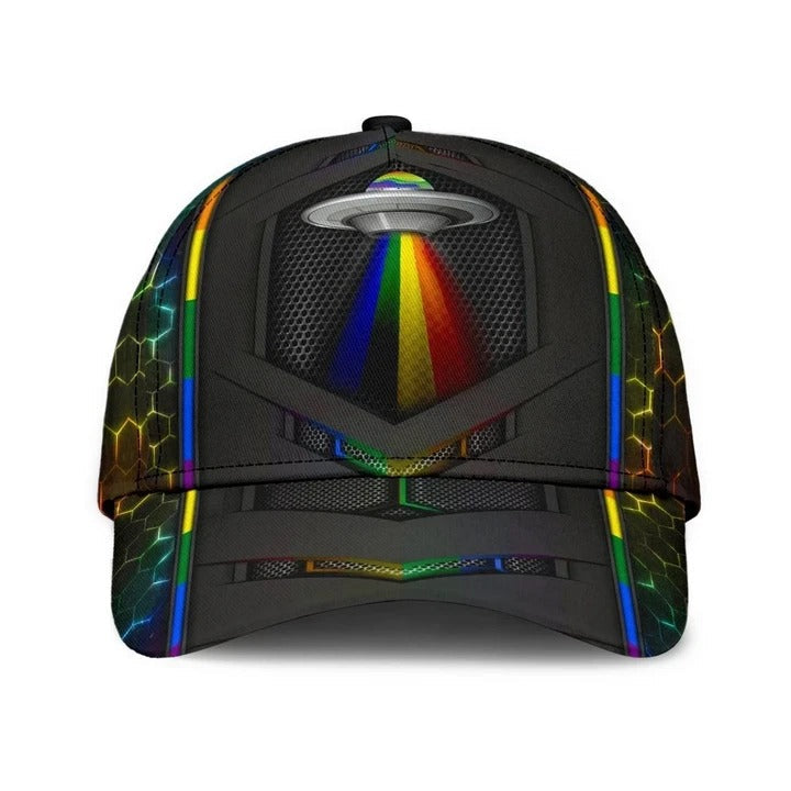 Pride Cap For Lgbtq Community, Proud To Be A Gaylien Lgbt Printing Baseball Cap Hat, Gift For Gay Friend Trucker Hats Custom Hats Gifts For Men & Women