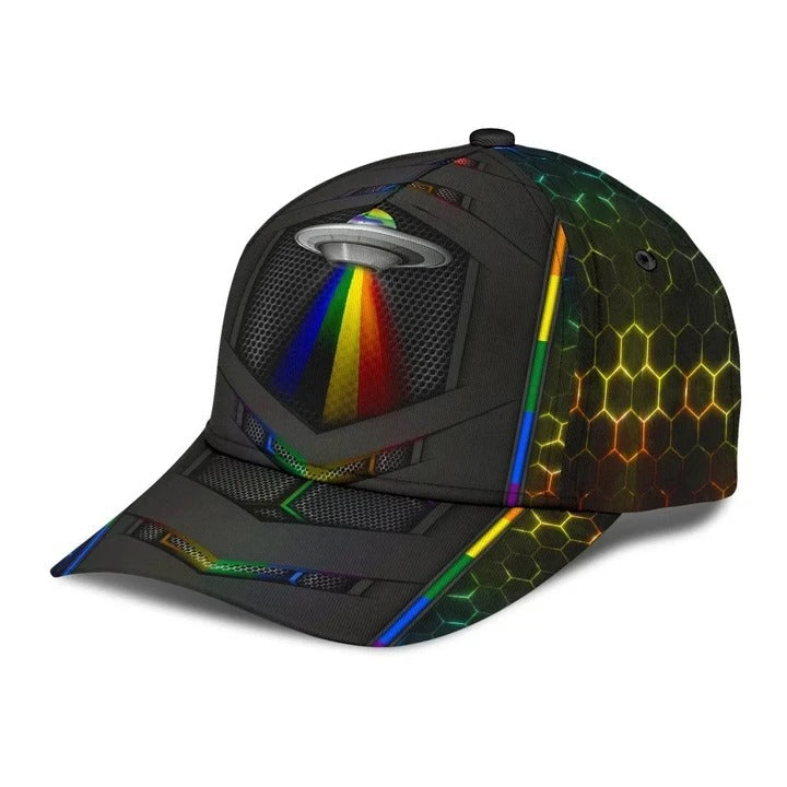 Pride Cap, Hand Drawn Heart Love Is Love LGBT Printing 3D Baseball Cap Hat, Gay Gifts Trucker Hats Custom Hats Gifts For Men & Women