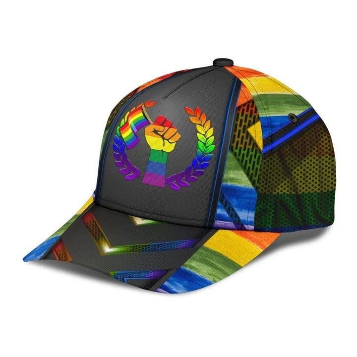 Pride Cap LGBT Love Wins Neon Printing Baseball 3D Cap Hat, Pride Accessories, Gay Gifts Trucker Hats Custom Hats Gifts For Men & Women