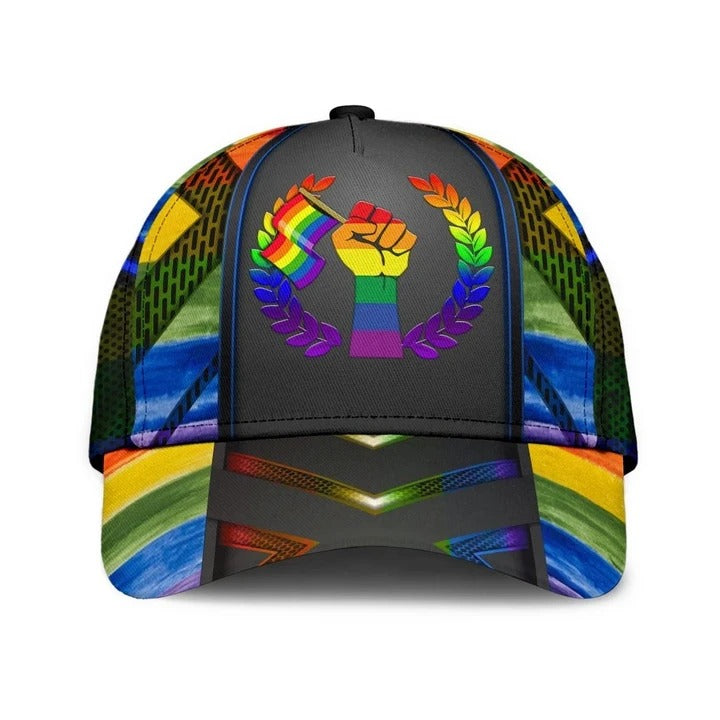 Pride Cap LGBT Love Wins Neon Printing Baseball 3D Cap Hat, Pride Accessories, Gay Gifts Trucker Hats Custom Hats Gifts For Men & Women