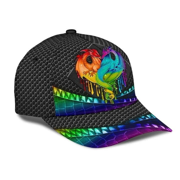 Pride Lesbian 3D Classic Cap, Black Jean Background Love Is Love LGBT Printing Baseball Cap Hat Trucker Hats Custom Hats Gifts For Men & Women