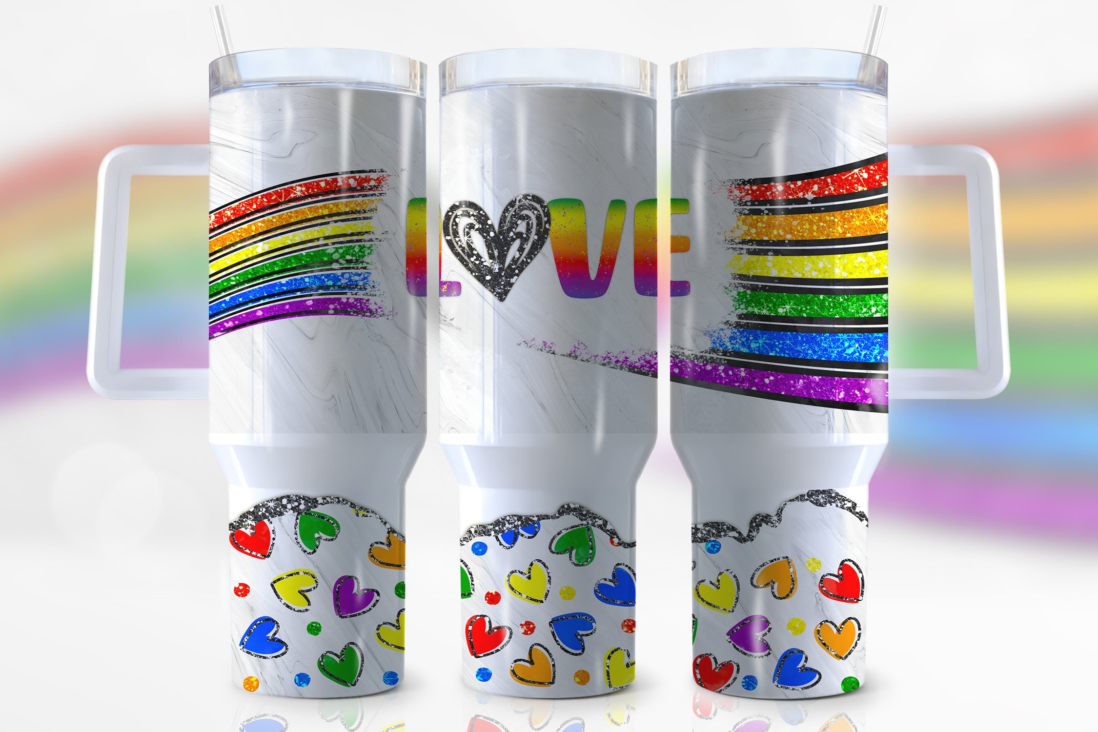 Pride Love LGBTQ+ Custom Stanley Cup 40 oz 30 oz Tumbler With HandleTVC2301943