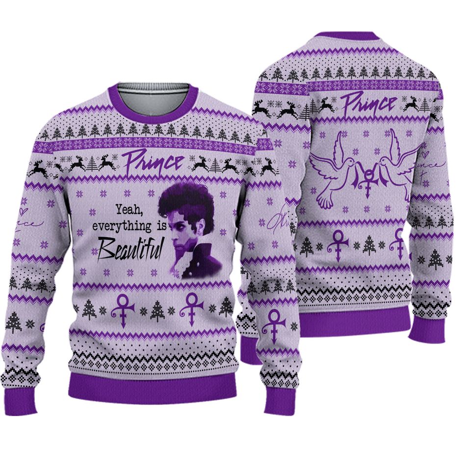 Prince 3D ugly christmas sweaters