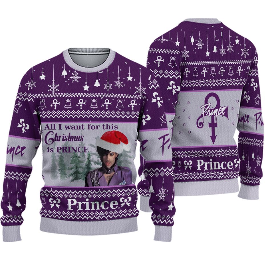 Prince 3D Ugly Sweater