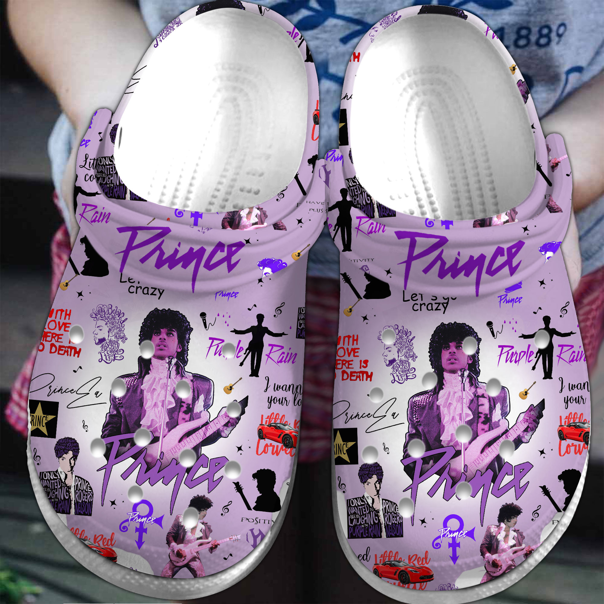 Prince Music Crocs Crocband Clogs Shoes Comfortable For Men Women and Kids