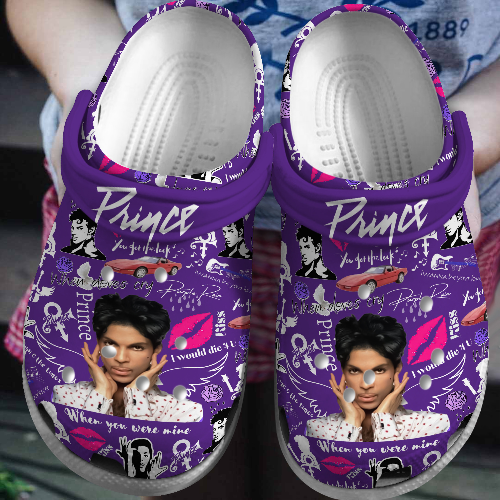 Prince Music Crocs Crocband Clogs Shoes Comfortable For Men Women and Kids